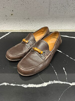 Gucci Brown Wooden Leather Loafers Masc 10