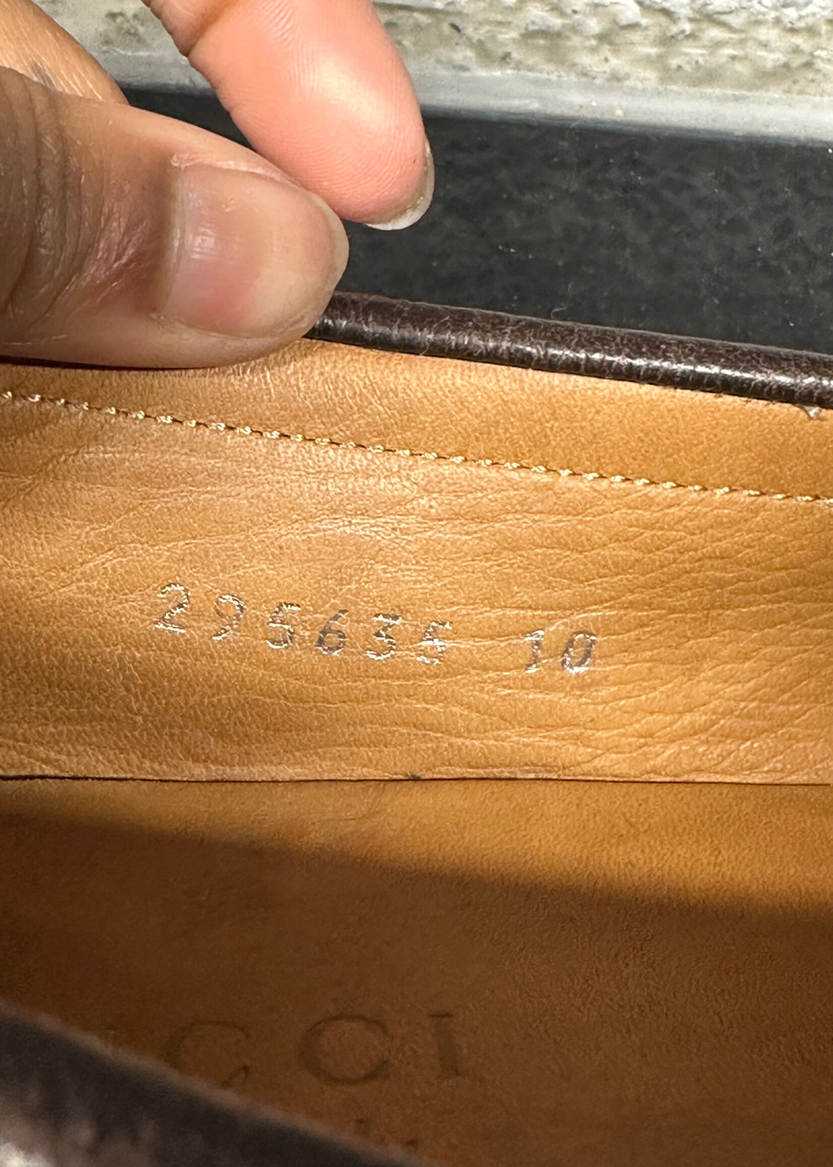 Gucci Brown Wooden Leather Loafers Masc 10