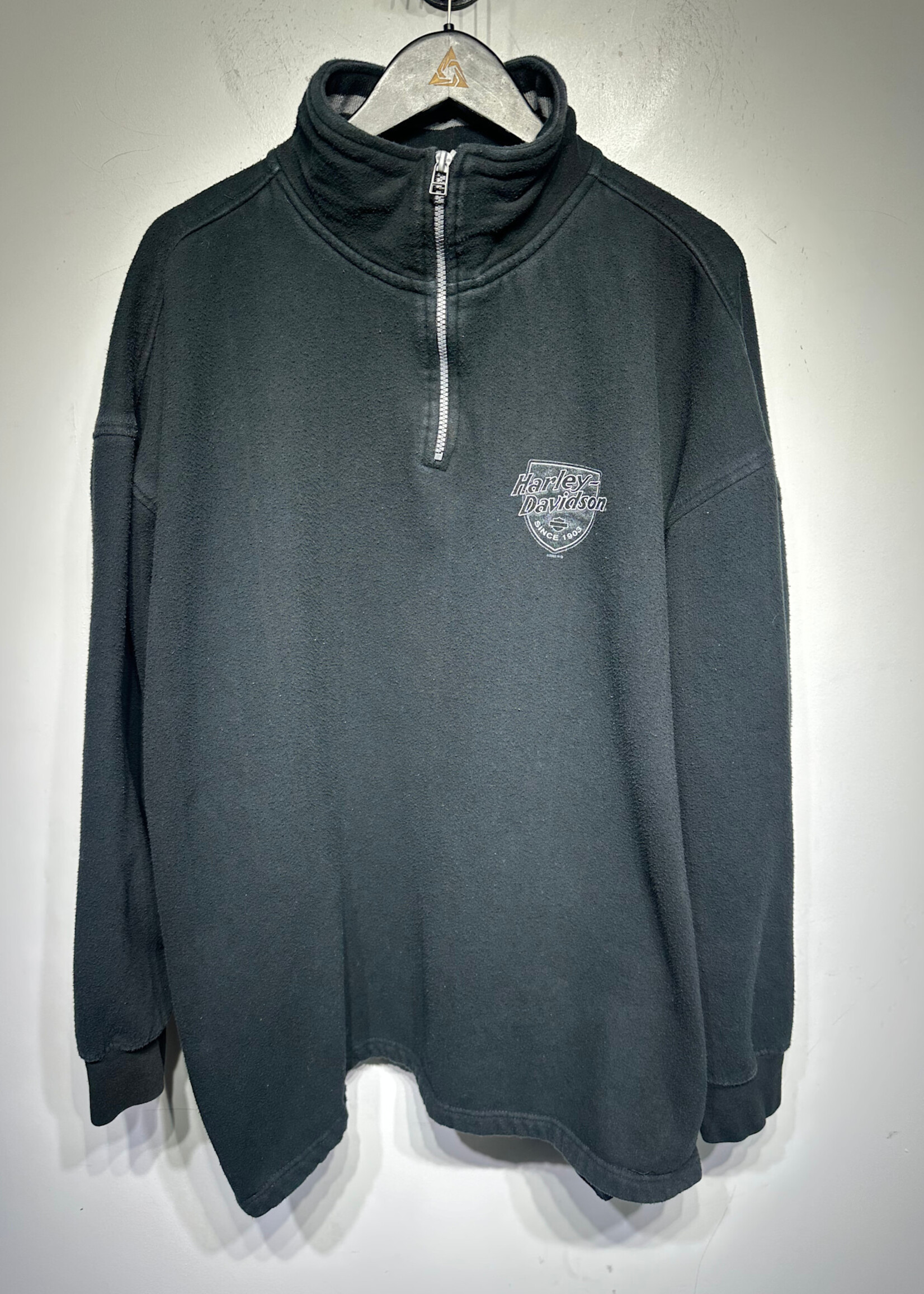 Harley Stockon Black Q Zip Pullover 2X