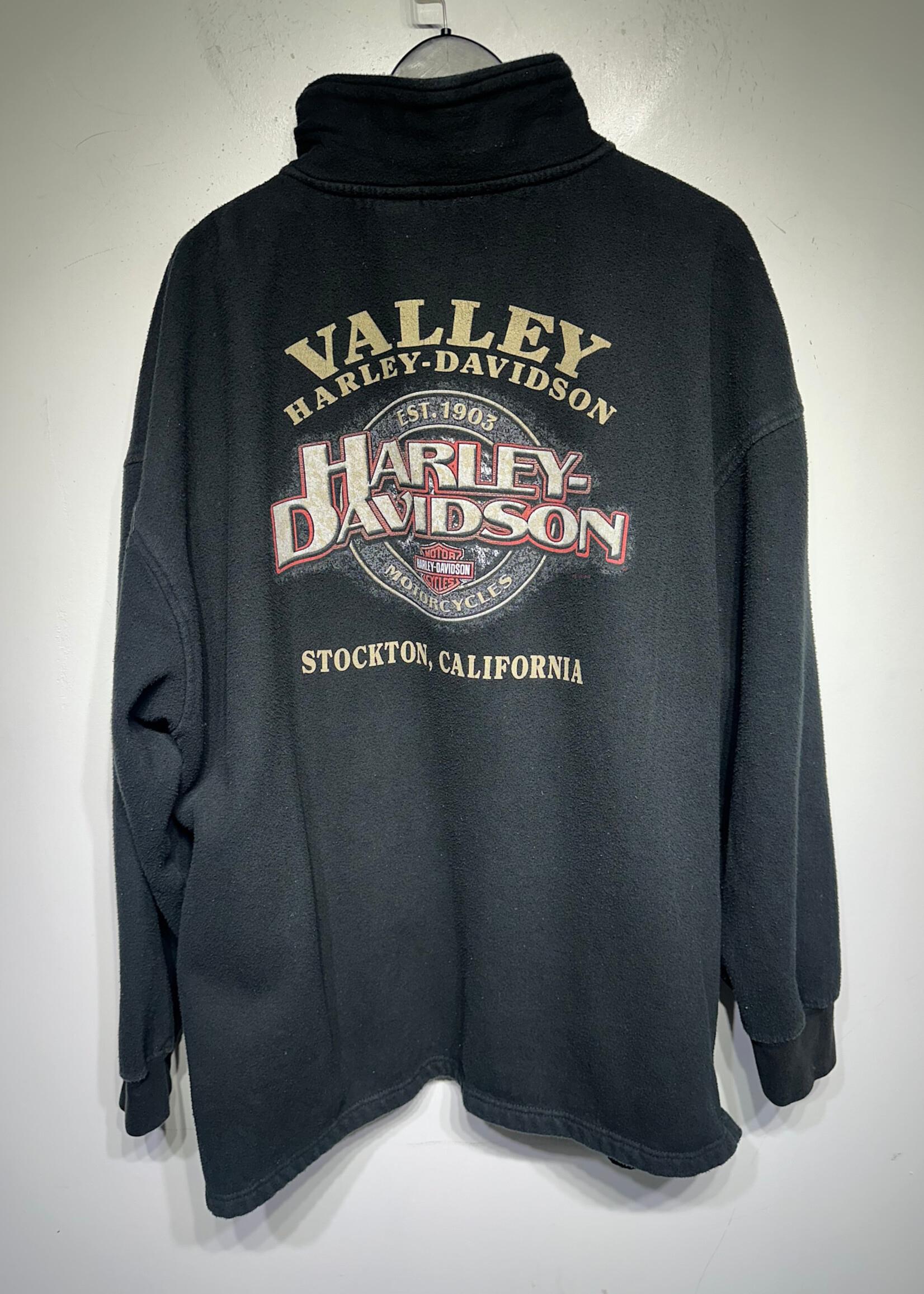 Harley Stockon Black Q Zip Pullover 2X