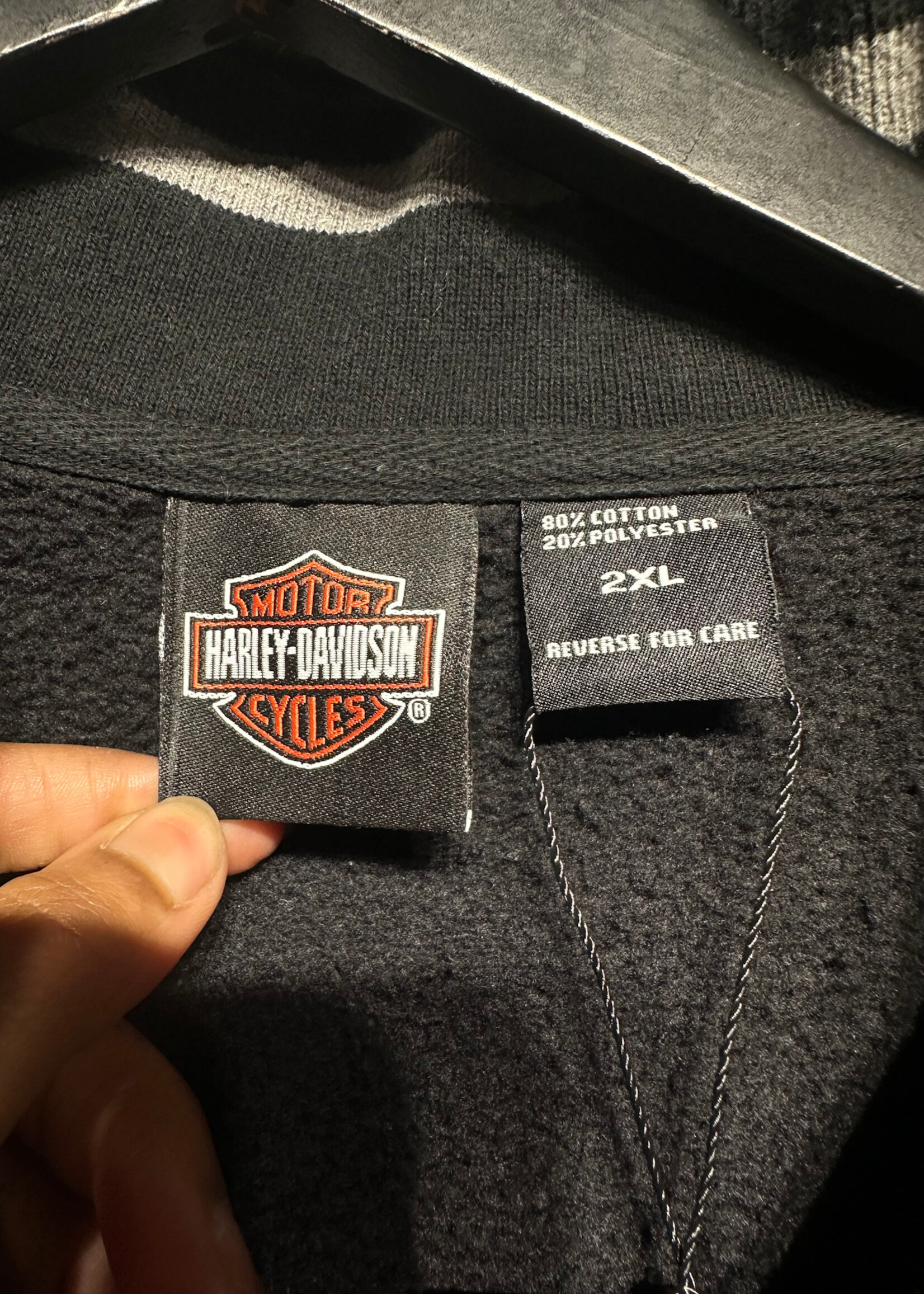 Harley Stockon Black Q Zip Pullover 2X
