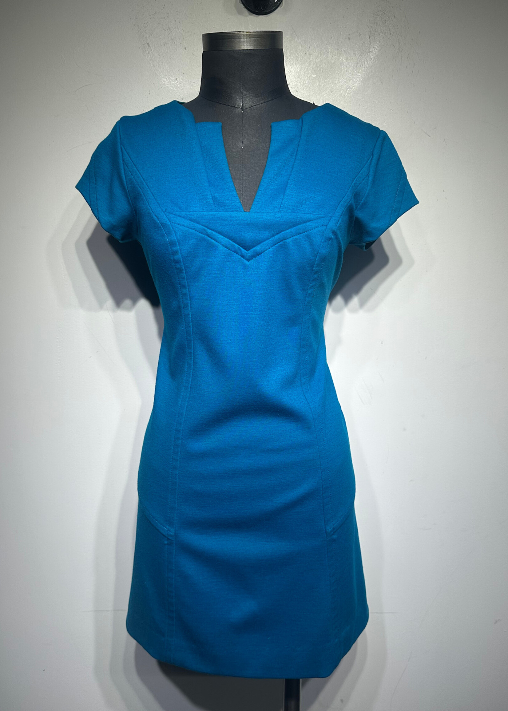 Diane Von Furstenberg Blue Mini Dress 2/XS