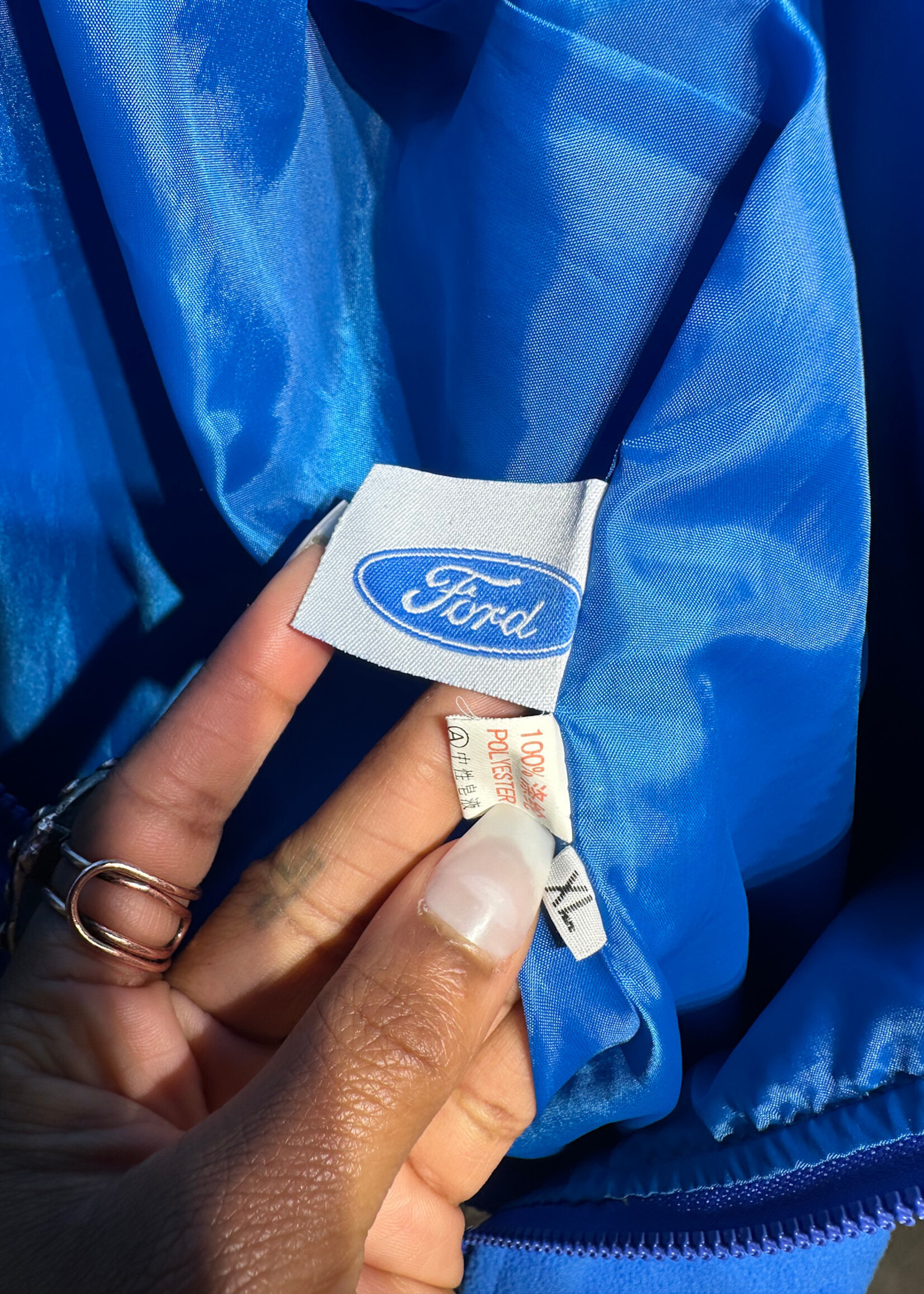 Ford Racing Blue Japanese Fleece Jacket XL