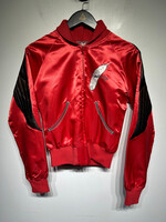 80s Wayne Newton Red Satin Jacket Fem S/M