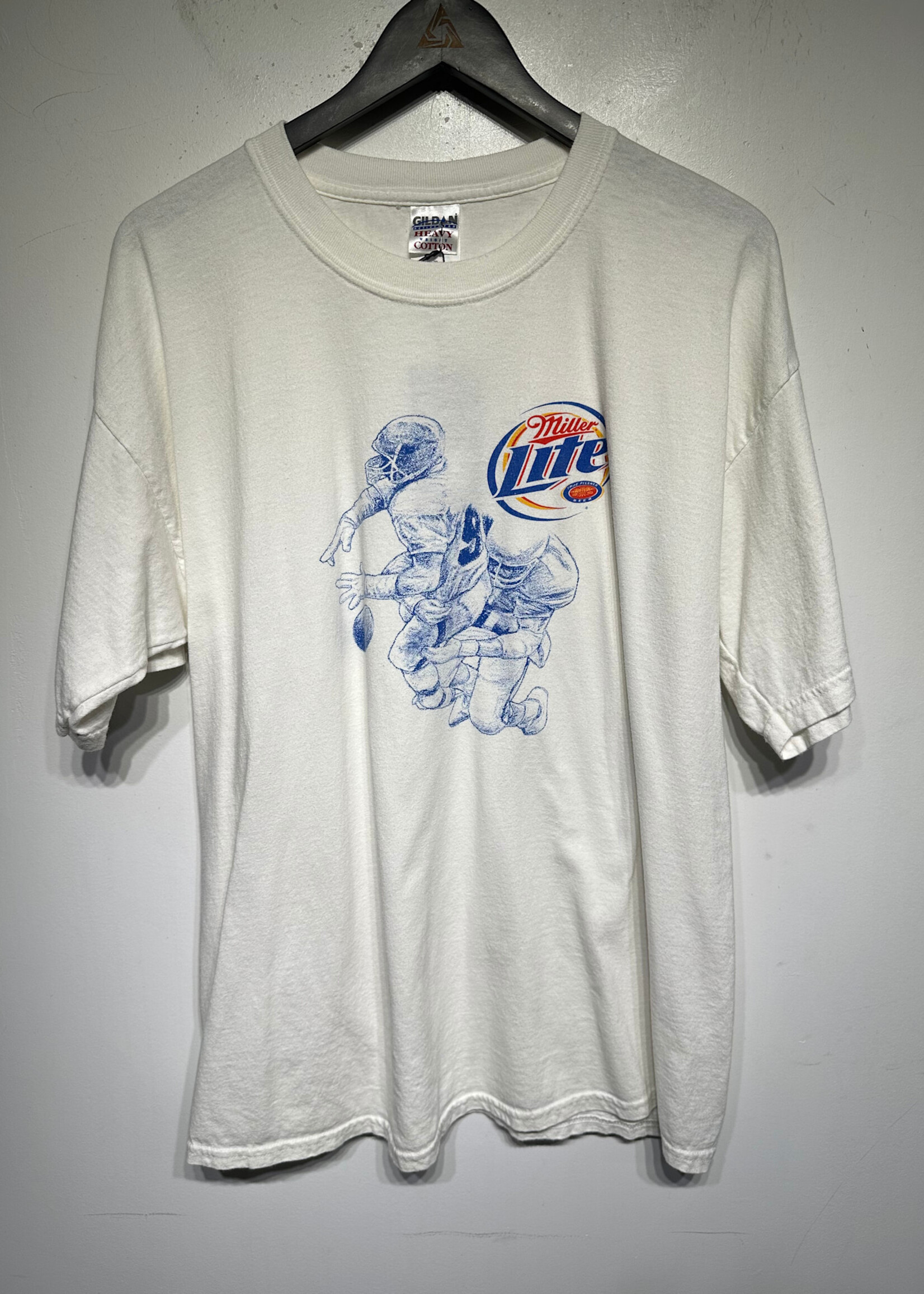 Miller Lite Football Tackle Vintage Tee XL