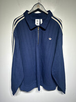 NWT Adidas Clot Quarter Zip Navy Knit Jacket 2XL