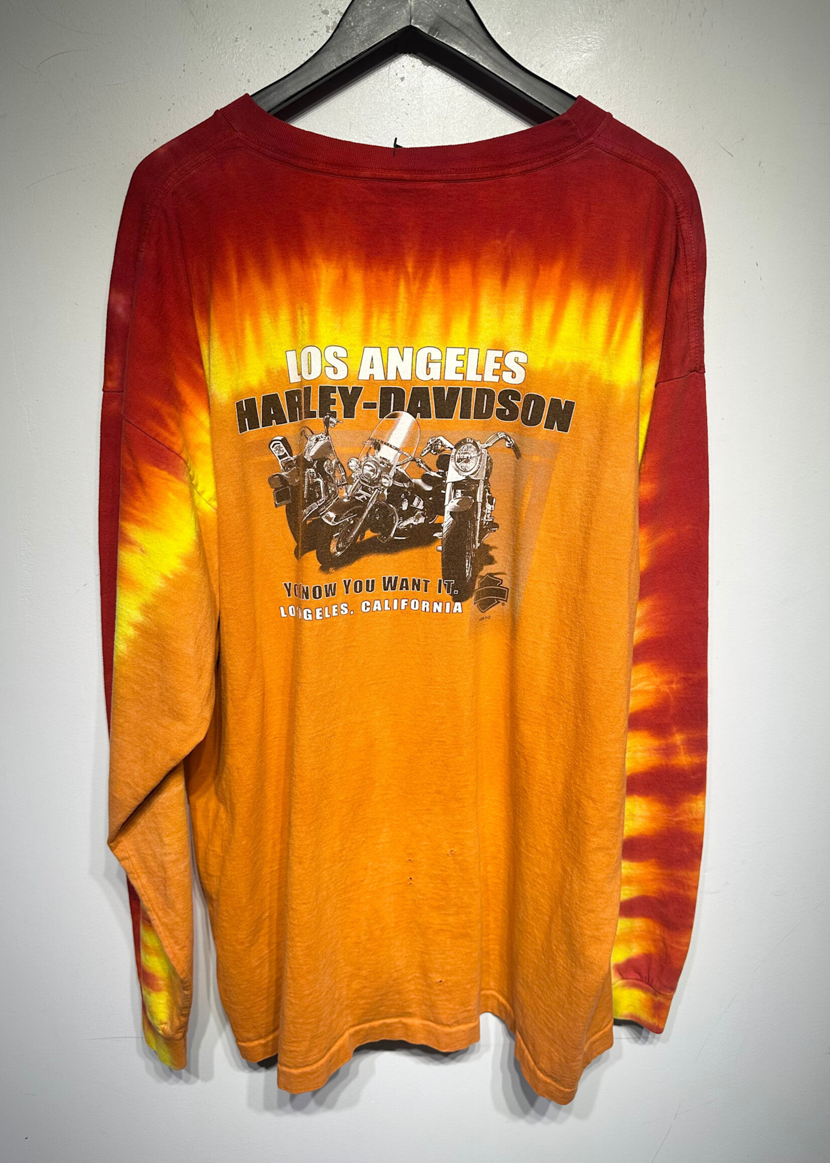 Harley LA Orange Red Dyed LS XXL