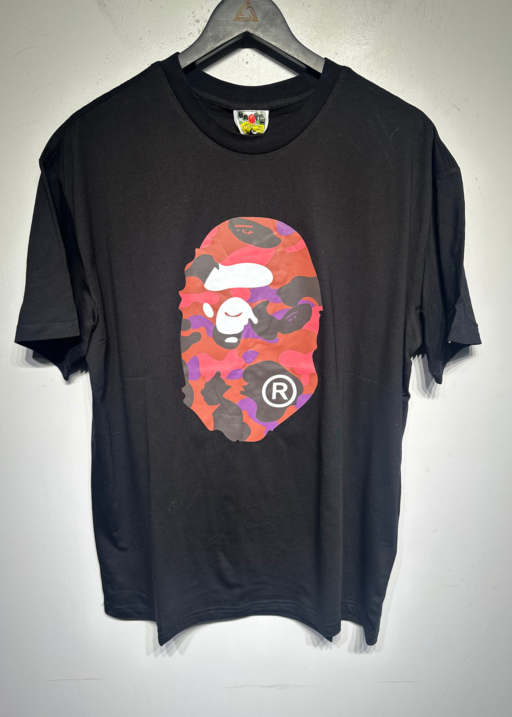 Bape Black Pink Camo Logo Tee 3XL