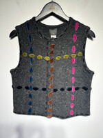 Susan Bristol Vintage Grey Vest M