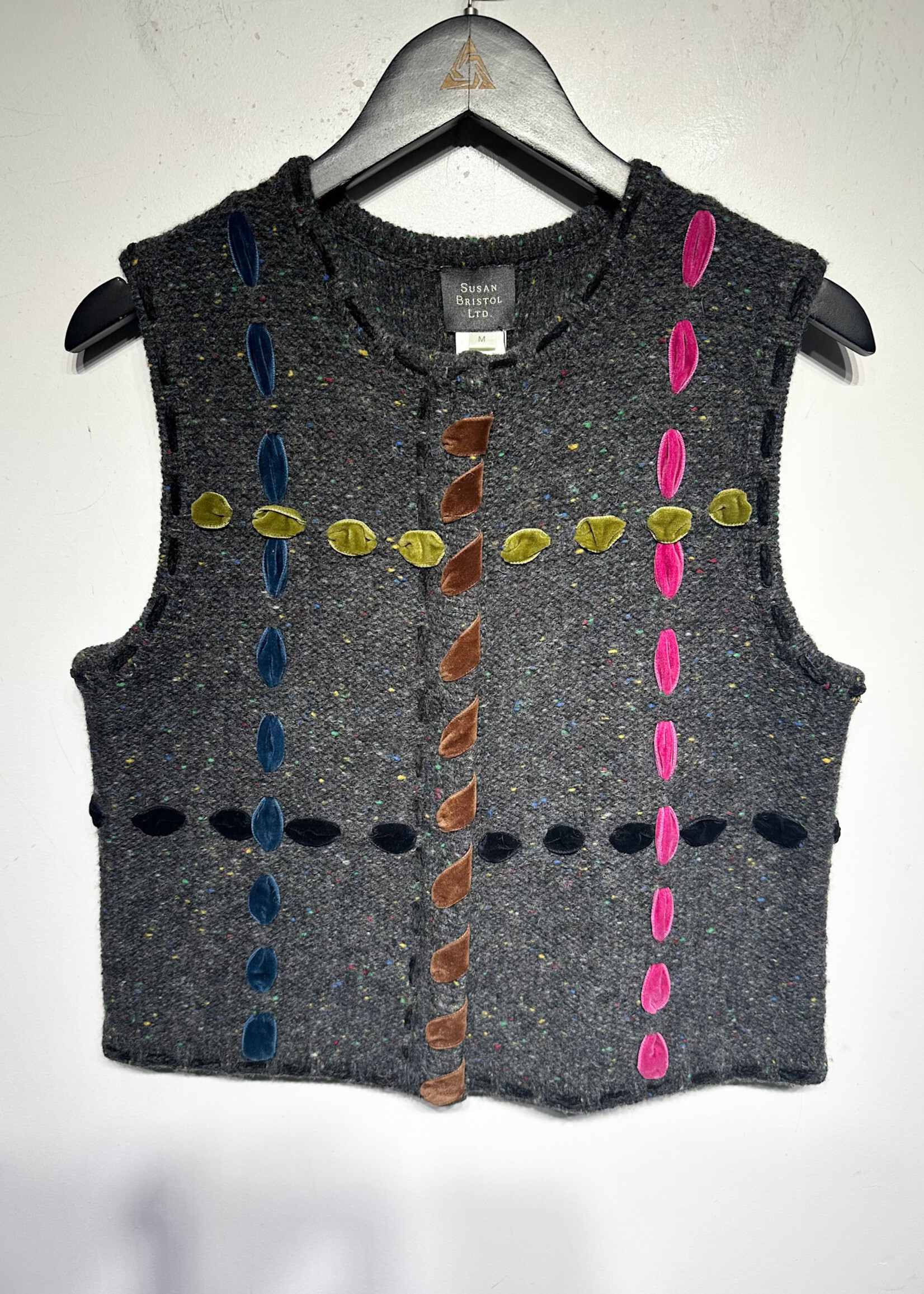 Susan Bristol Vintage Grey Vest M