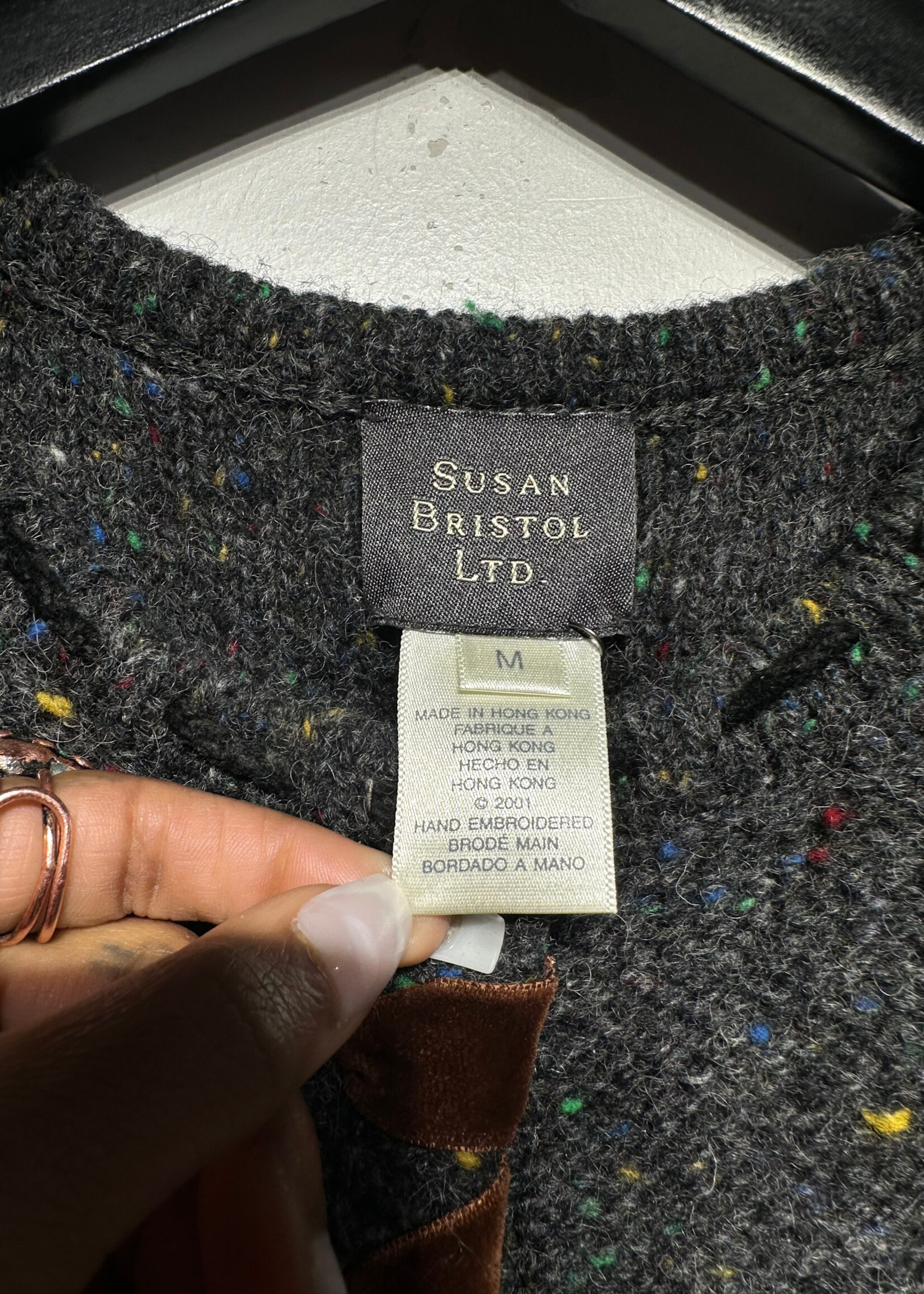 Susan Bristol Vintage Grey Vest M