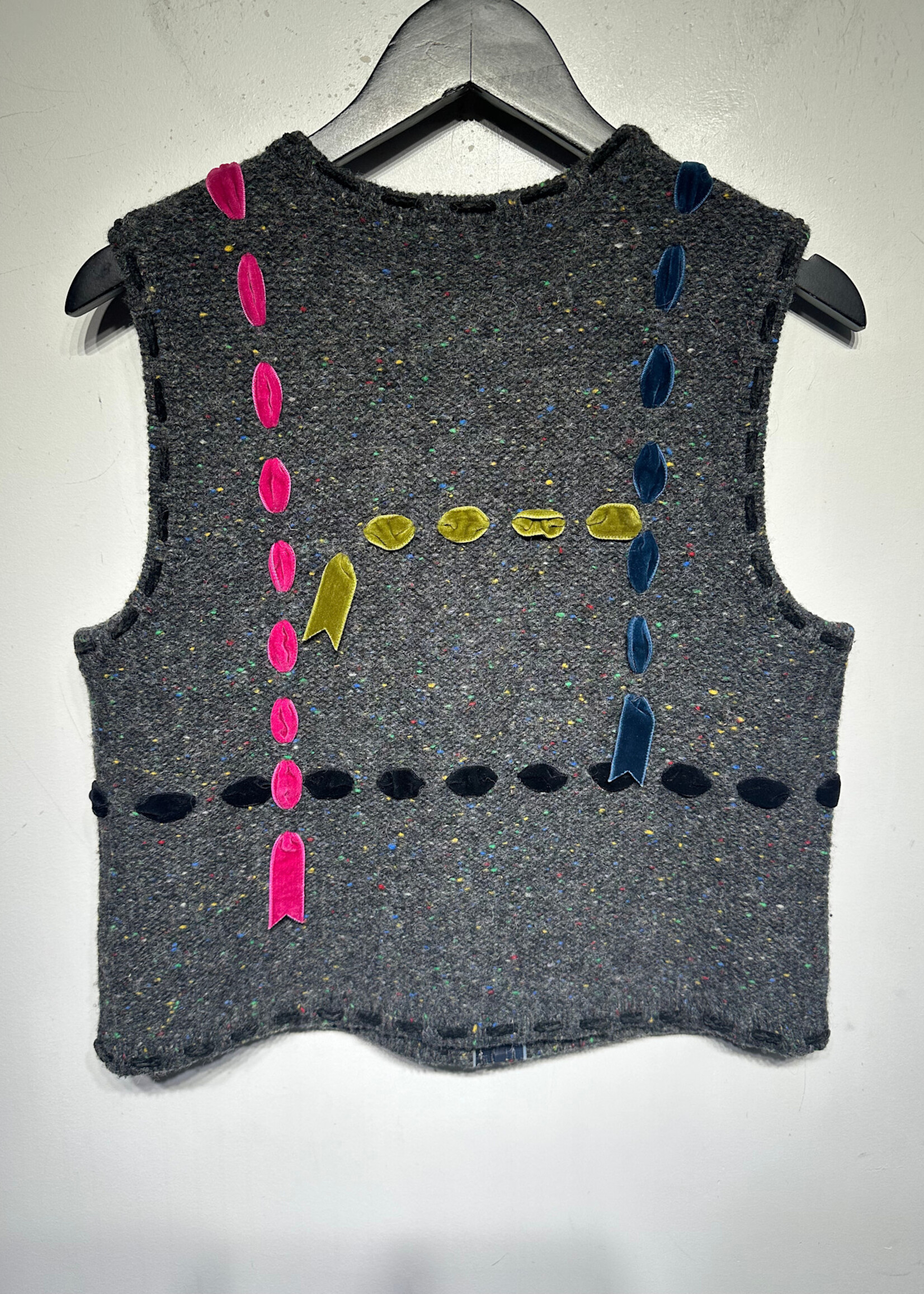 Susan Bristol Vintage Grey Vest M