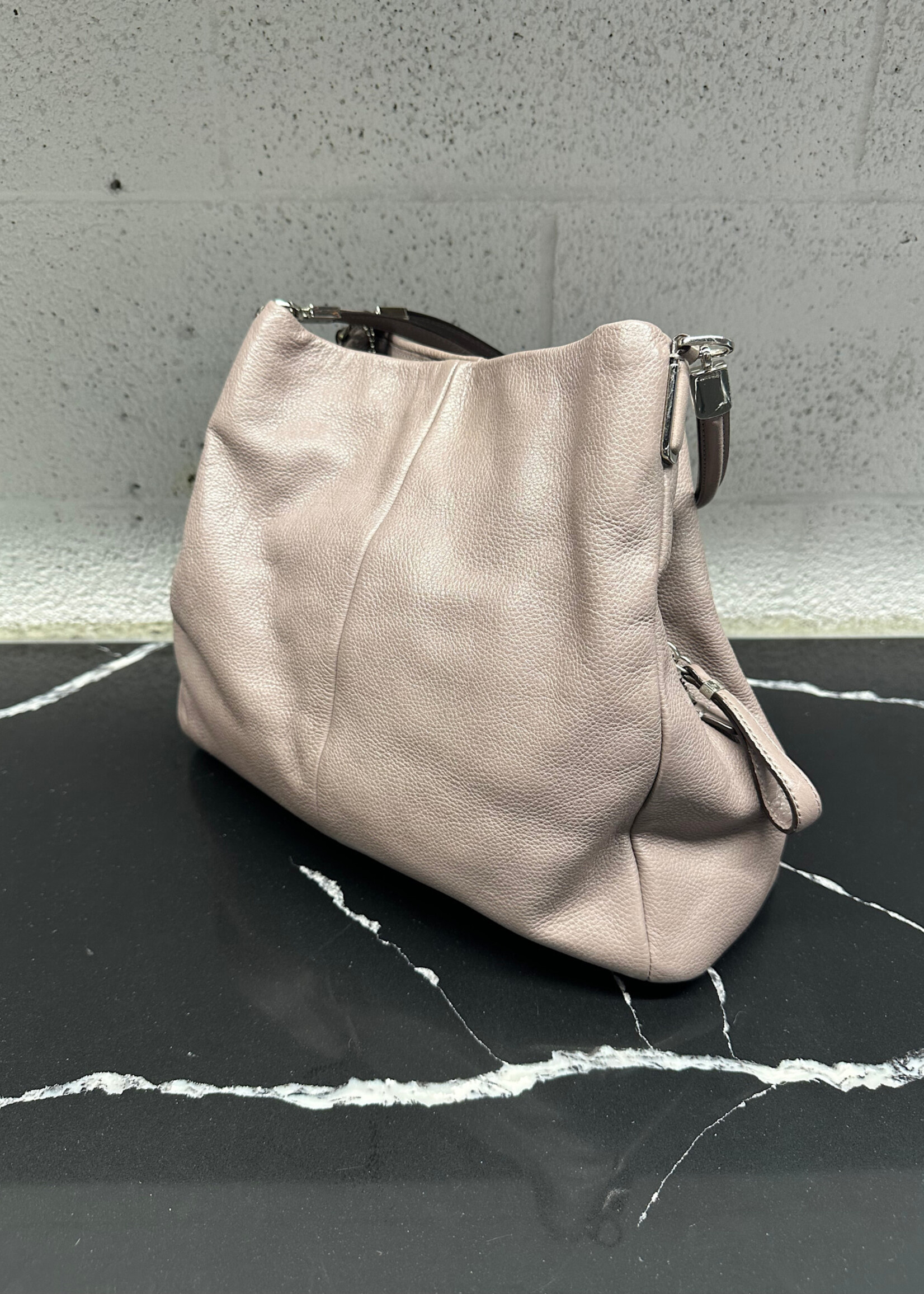Coach Y2K Grey Leather Hobo