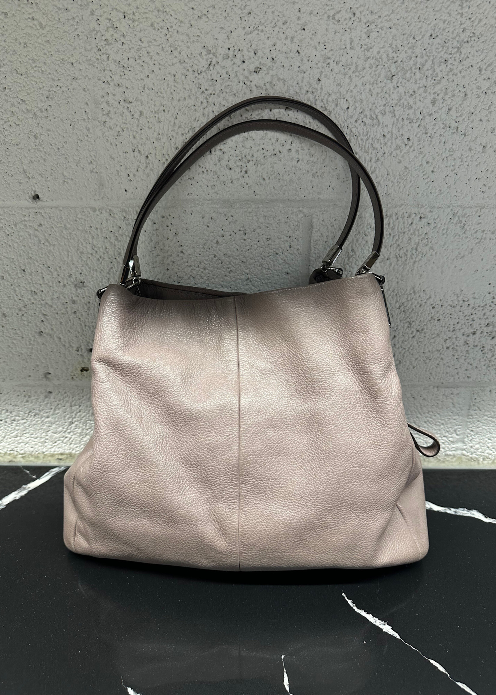 Coach Y2K Grey Leather Hobo
