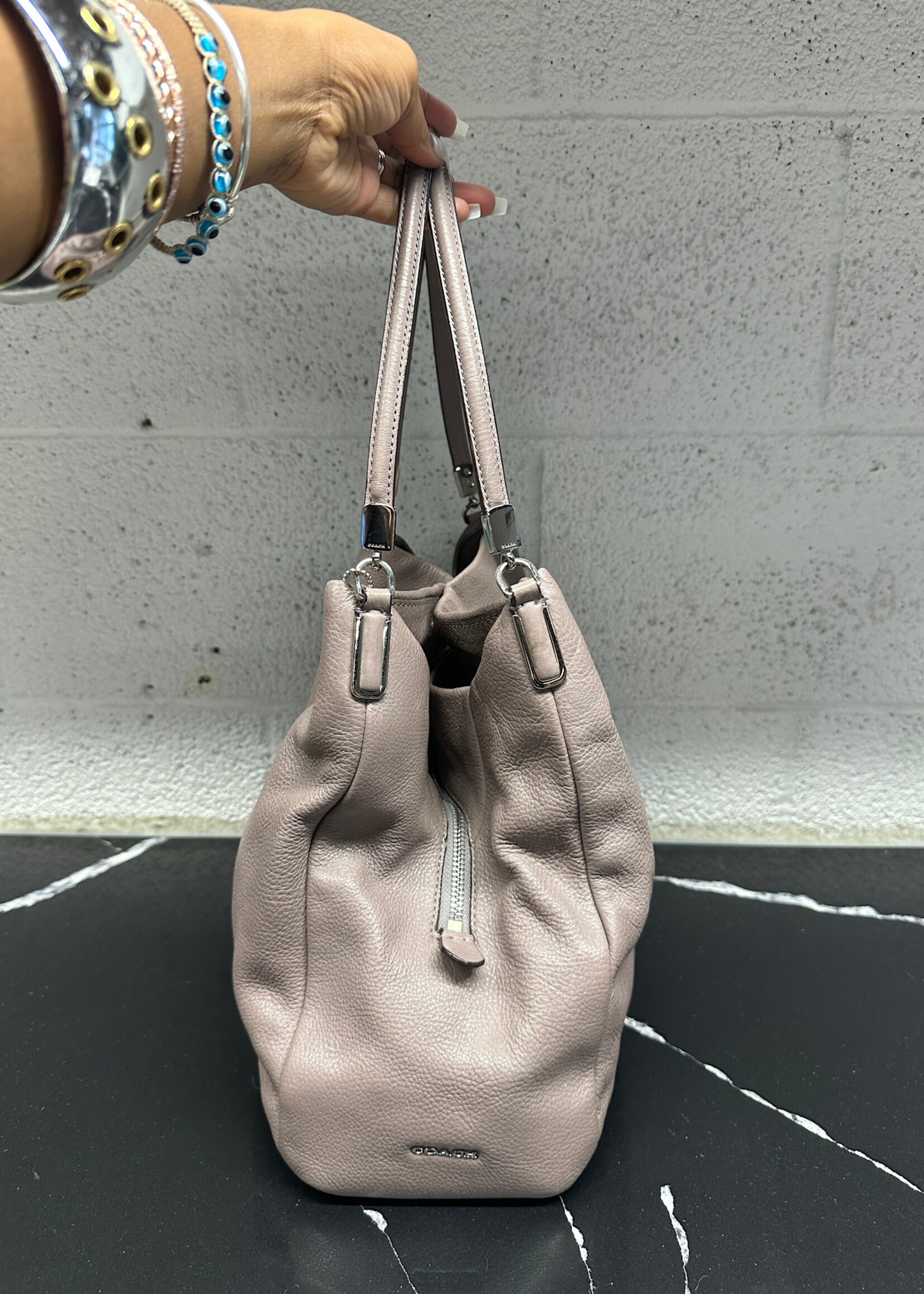 Coach Y2K Grey Leather Hobo