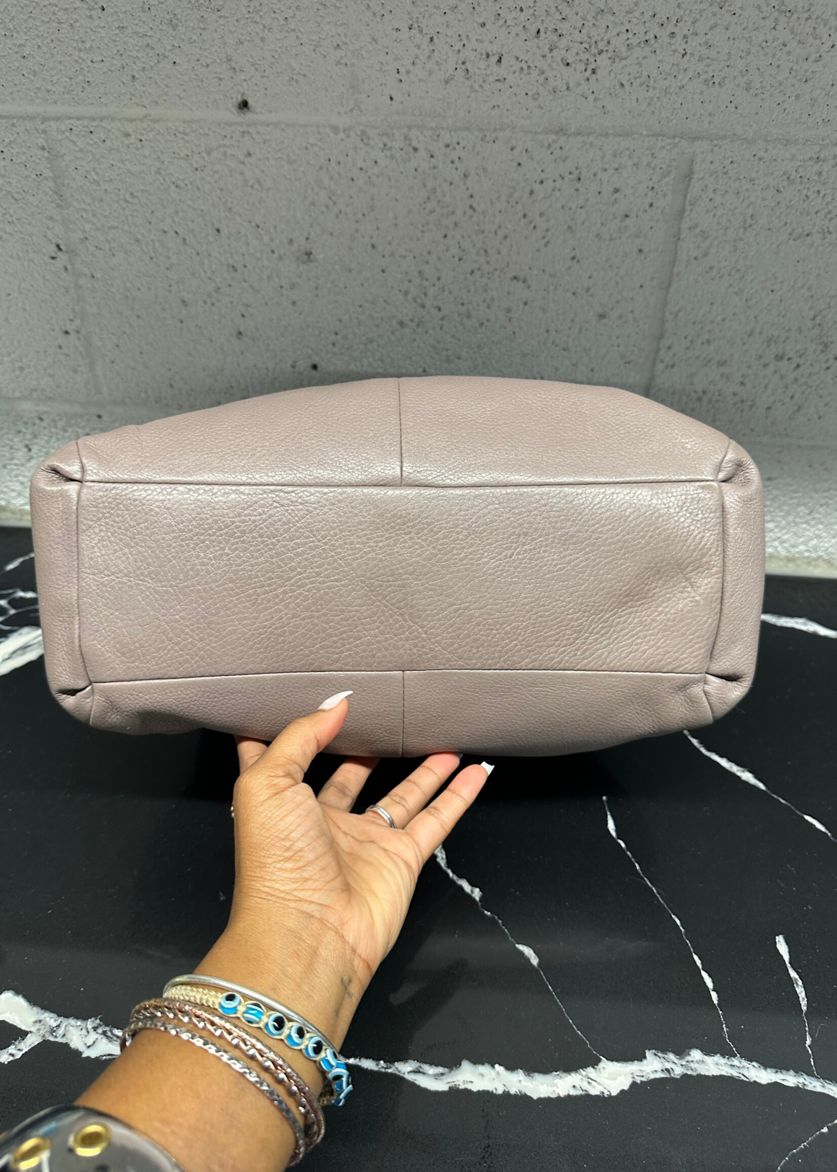 Coach Y2K Grey Leather Hobo