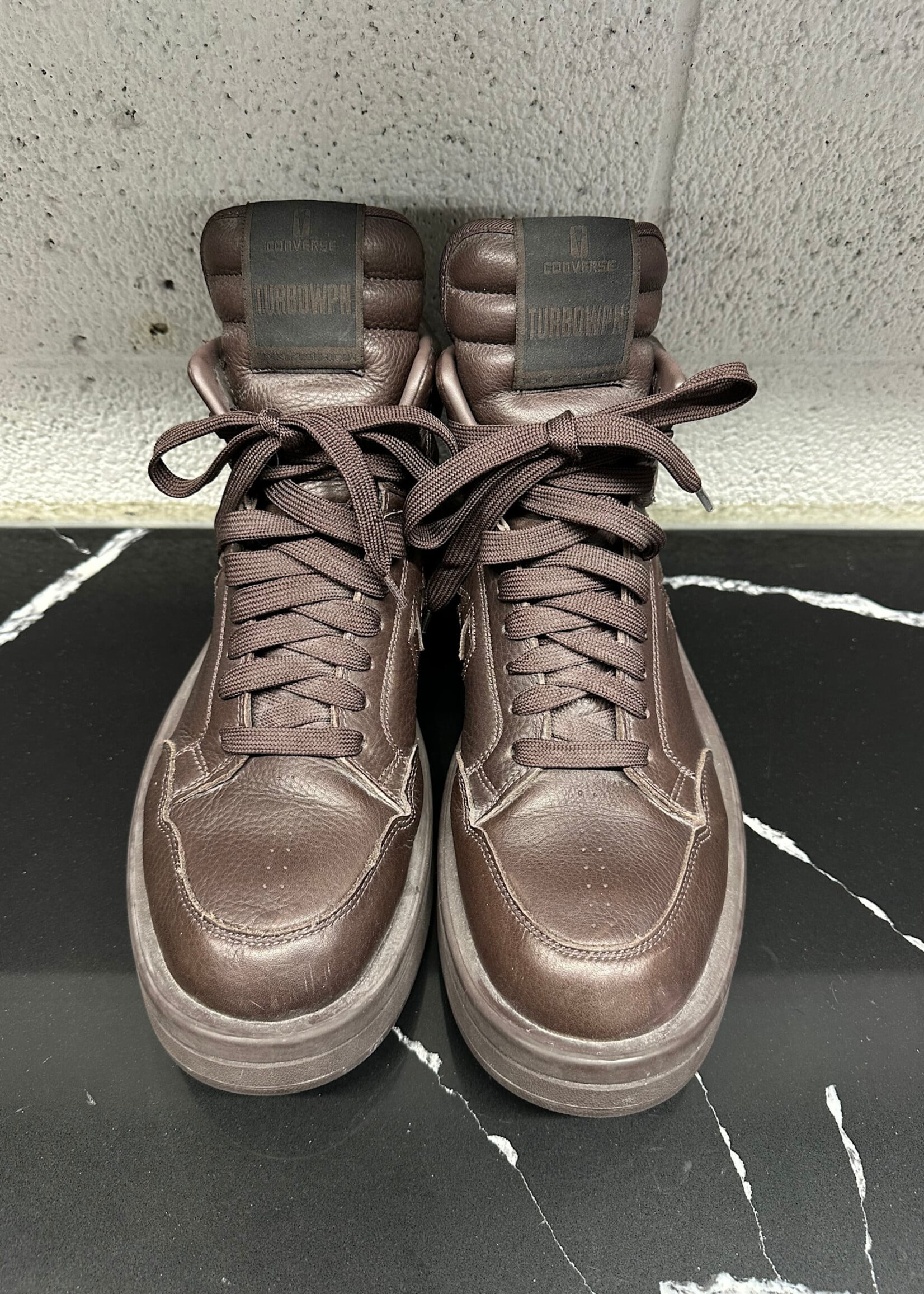 Rick Owens X Converse Turbowpn Brown Sneakers Masc 12