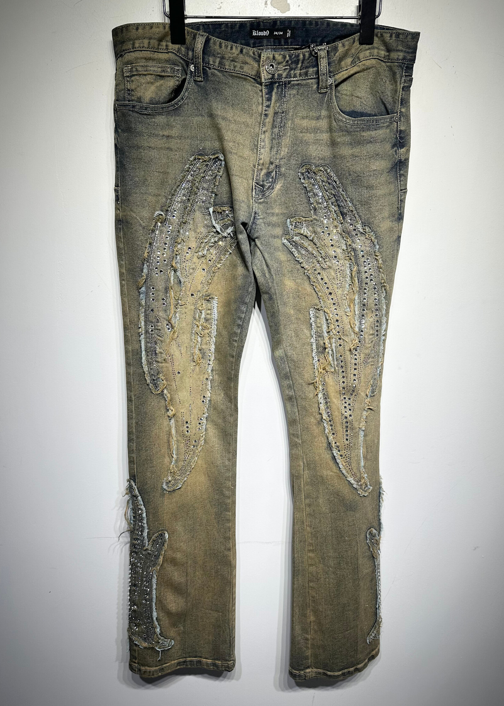 Kloud 9 NWT Embellished Jeans Masc 34