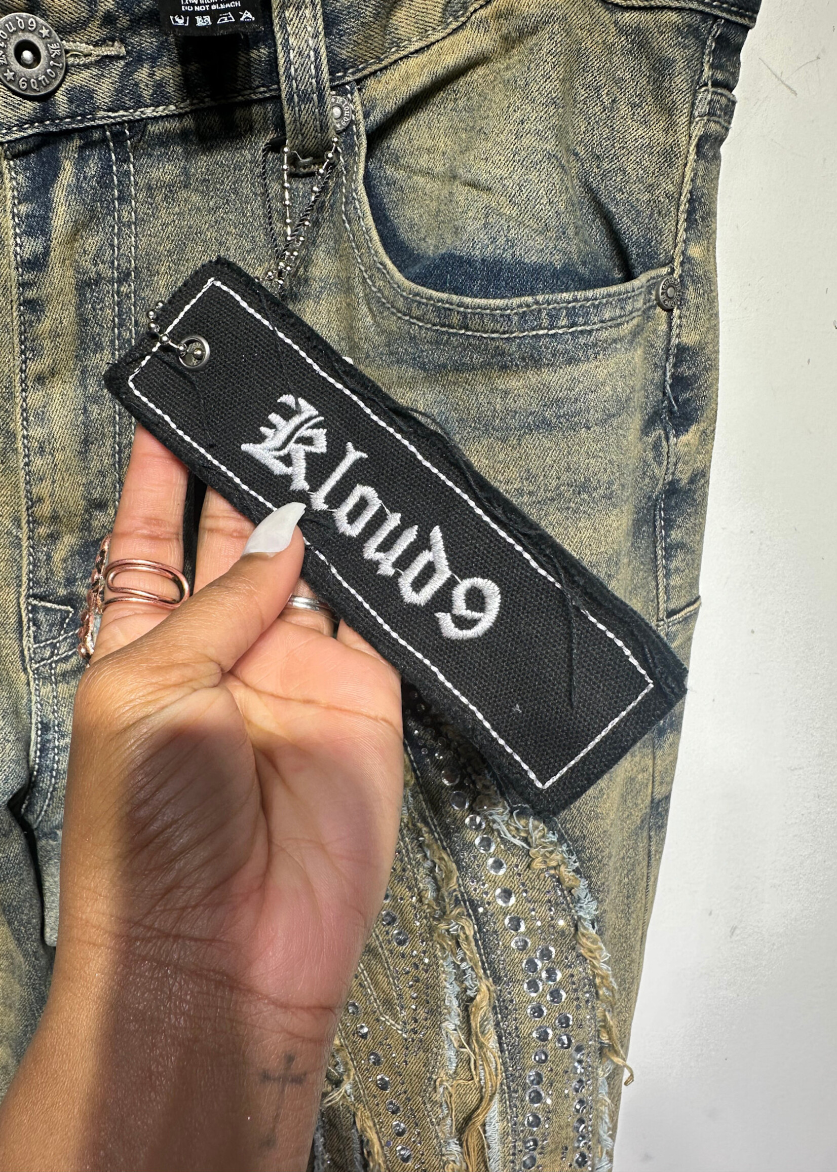 Kloud 9 NWT Embellished Jeans Masc 34