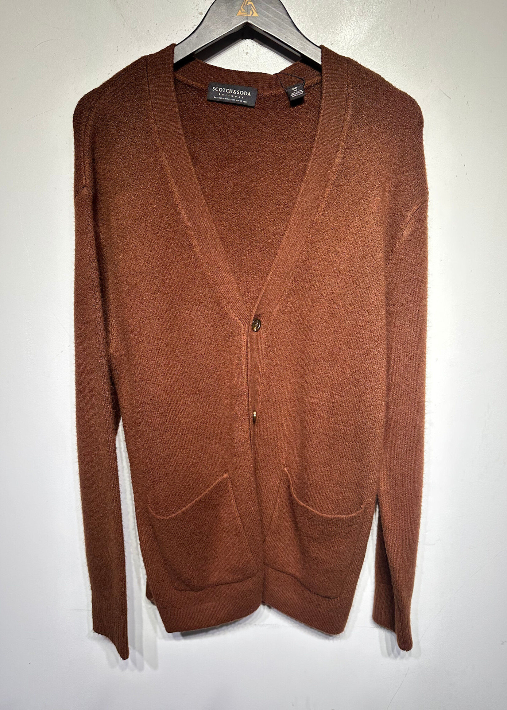 Scotch & Soda Burnt Orange Cardigan Masc M