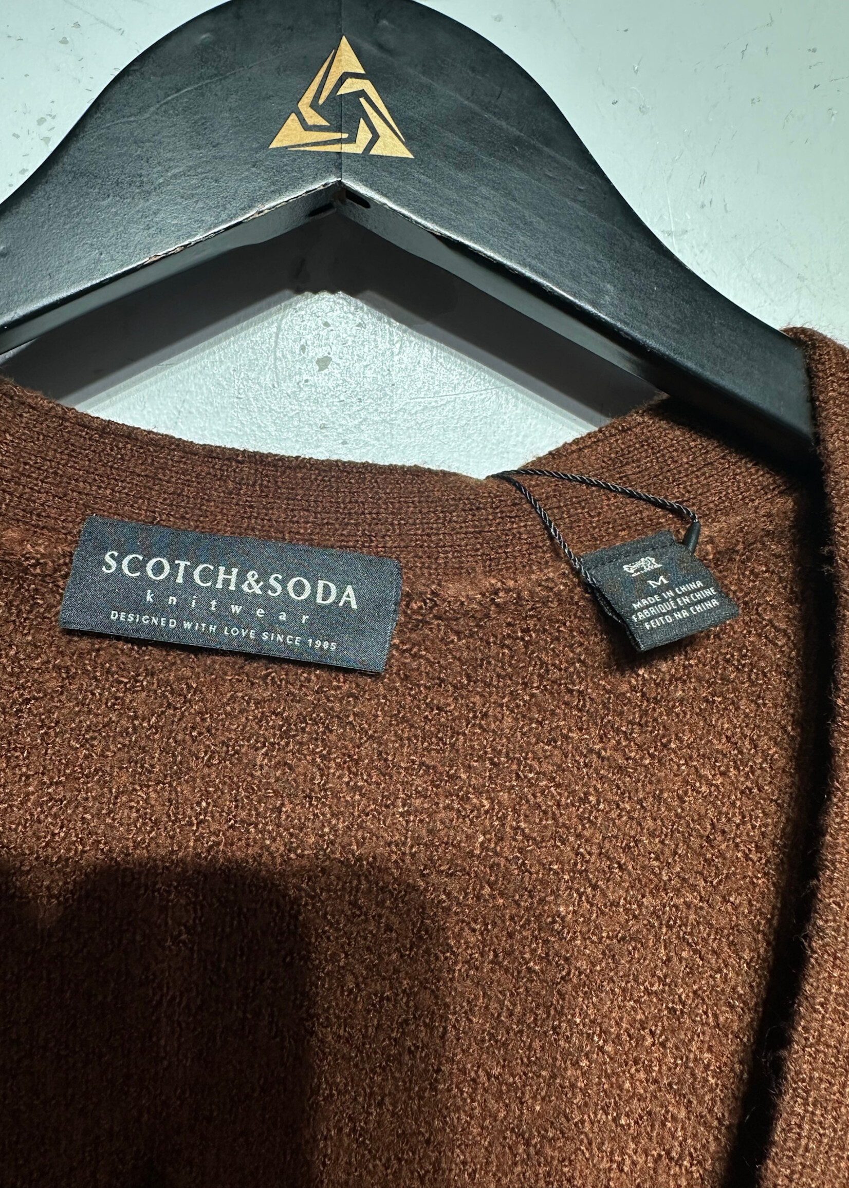 Scotch & Soda Burnt Orange Cardigan Masc M