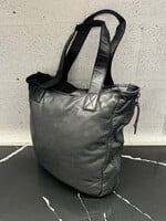 Allsaints Black Leather Side Zip Tote