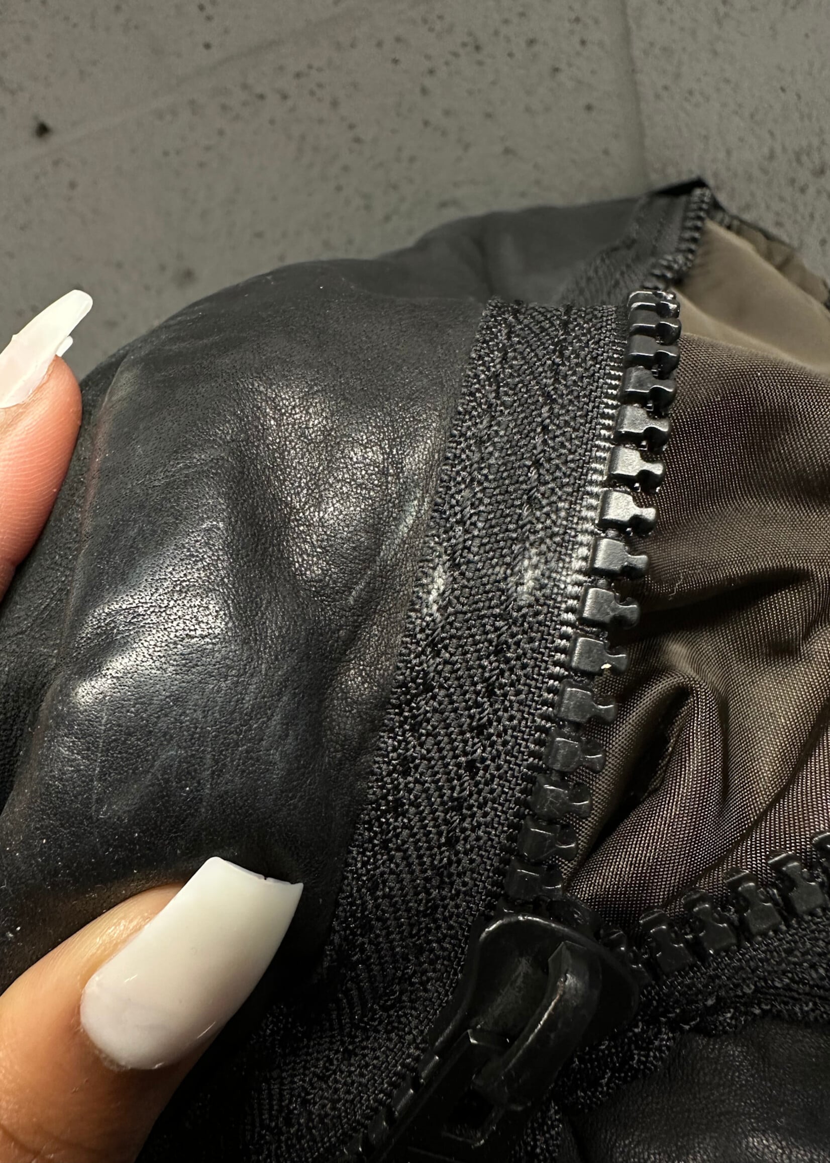 Allsaints Black Leather Side Zip Tote