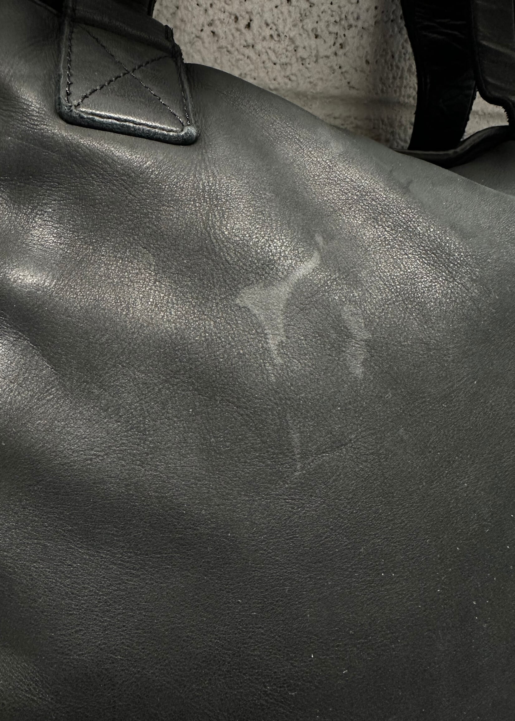 Allsaints Black Leather Side Zip Tote