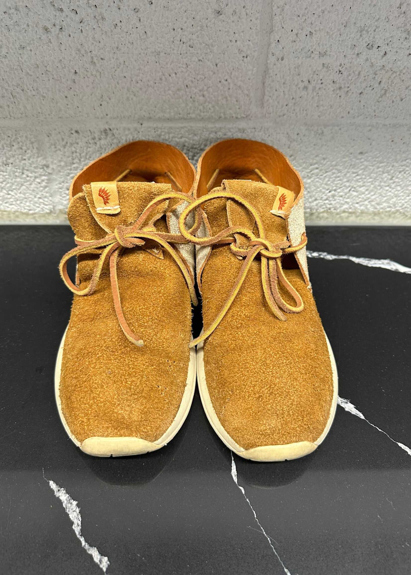Visvim Brown Suede Crack Leather Sneakers Masc 7