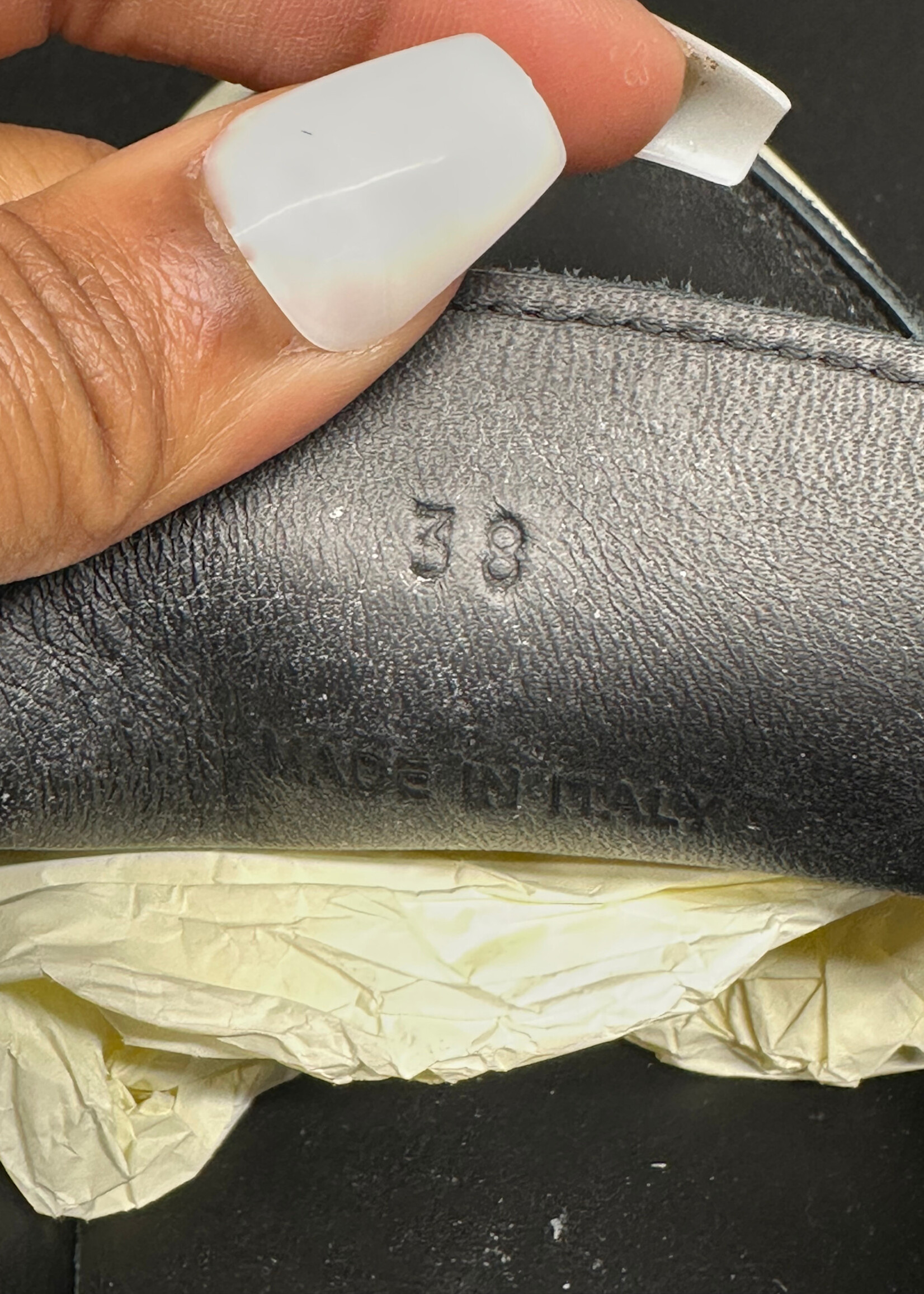FOG Black Slip On Mule Shoes Masc 7.5