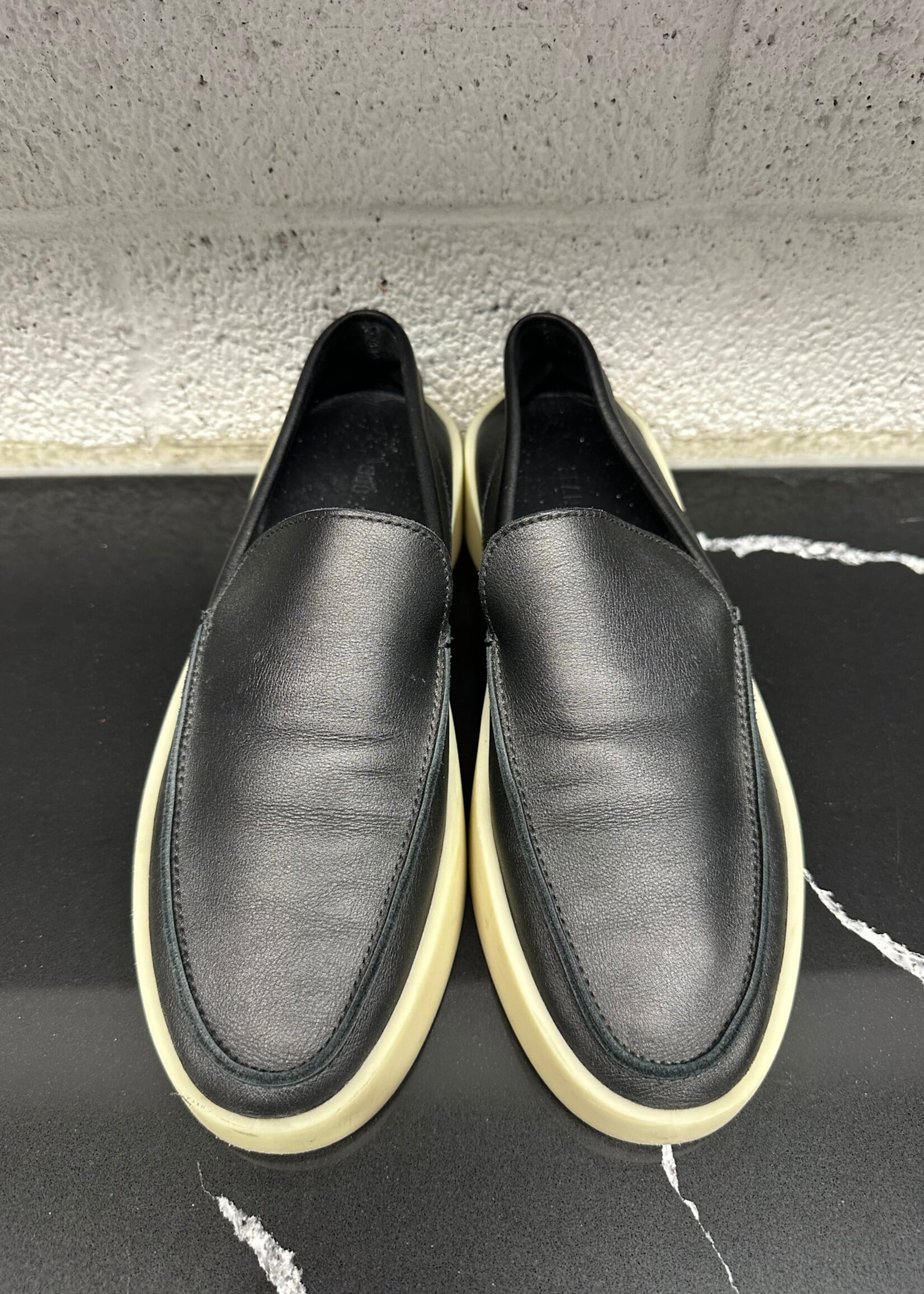 FOG Black Slip On Mule Shoes Masc 7.5