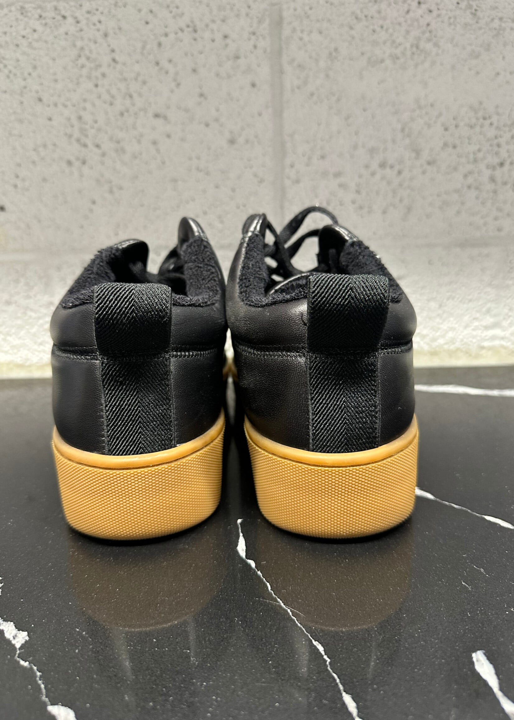 Bottega Black Gum Sole Sneaker 39.5/8.5