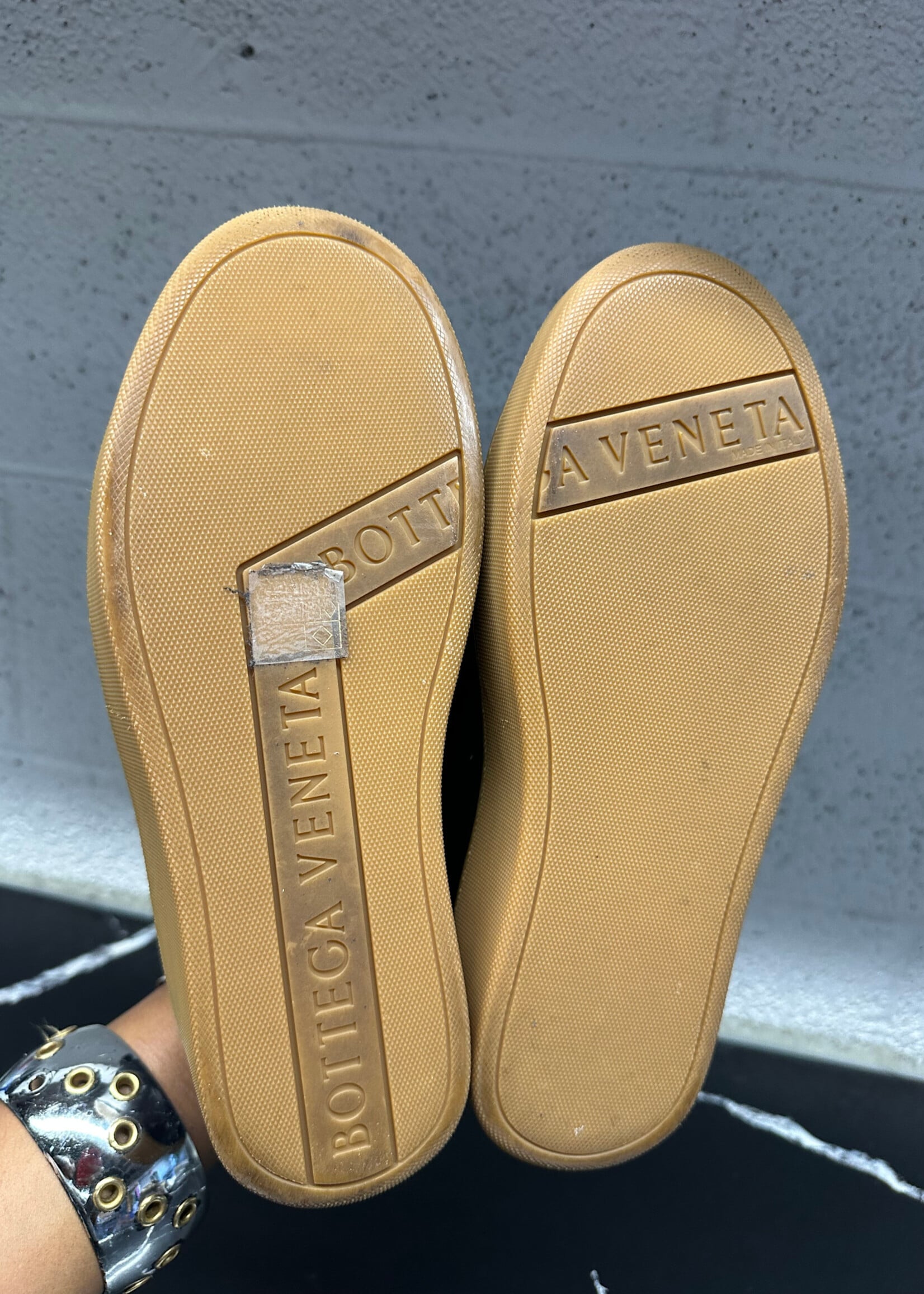 Bottega Black Gum Sole Sneaker 39.5/8.5