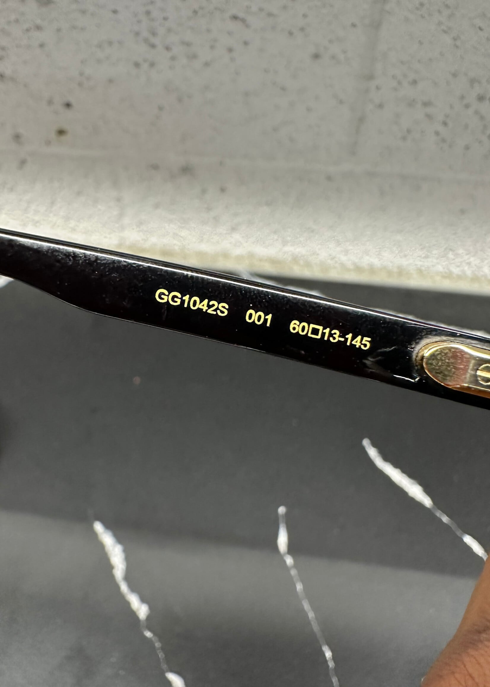 Gucci Black Made In Japan Aviators W/ Case