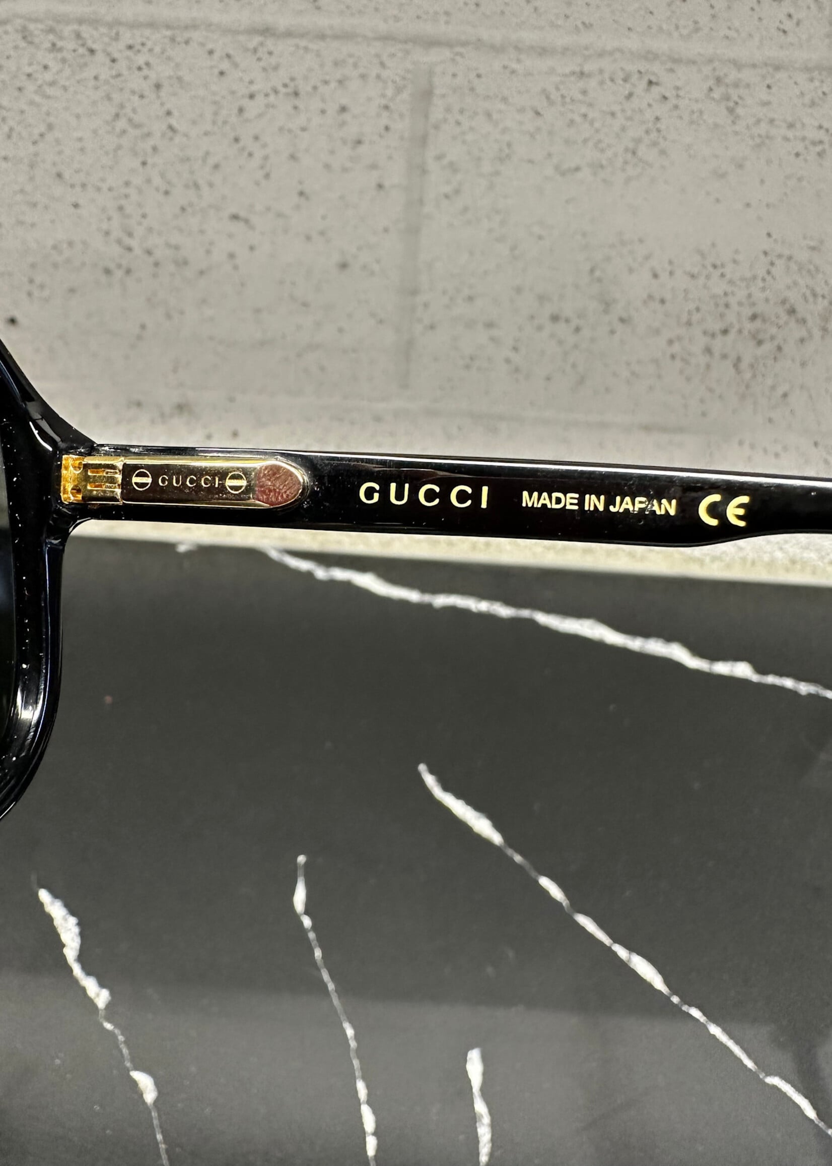 Gucci Black Made In Japan Aviators W/ Case