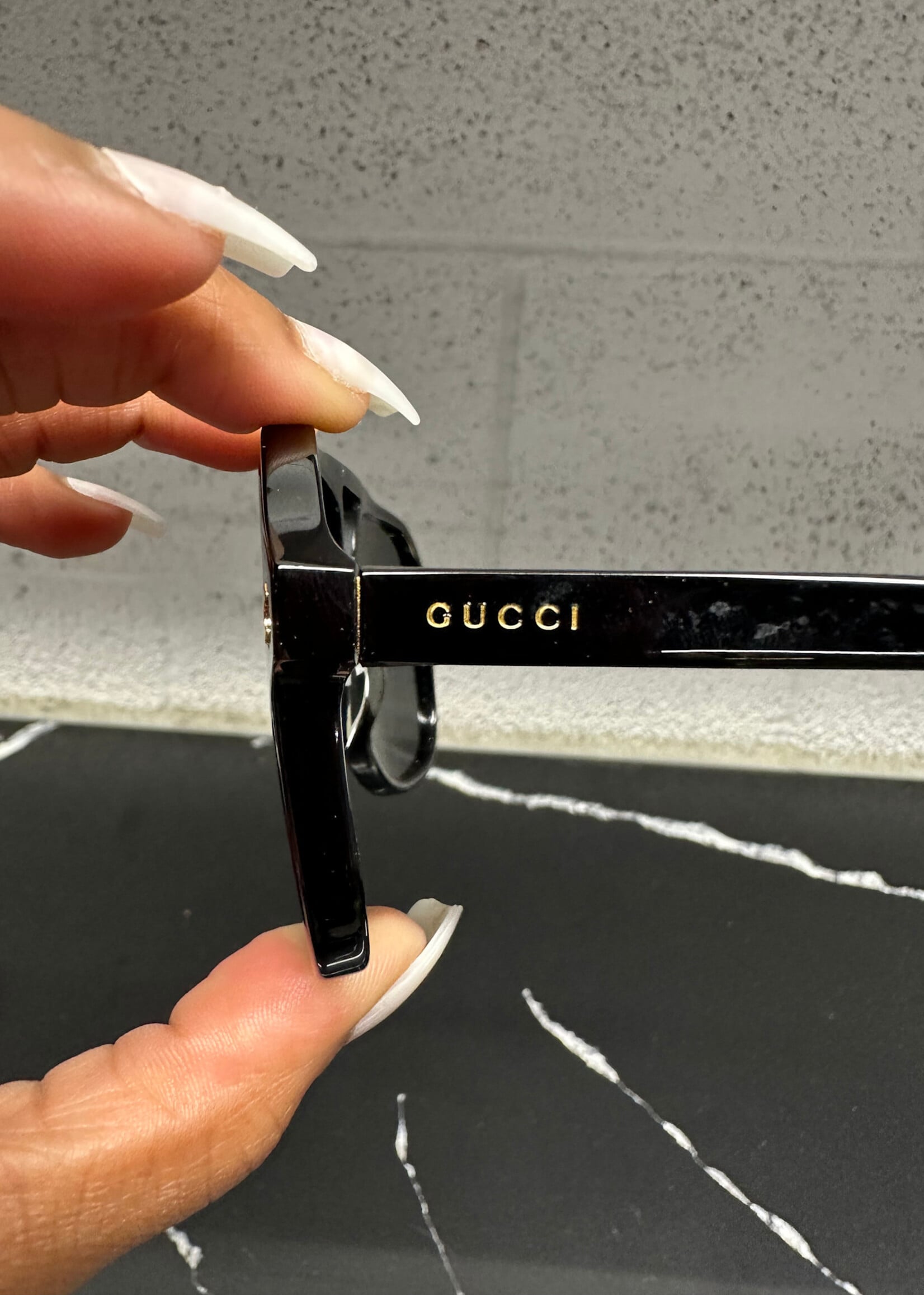 Gucci Black Made In Japan Aviators W/ Case
