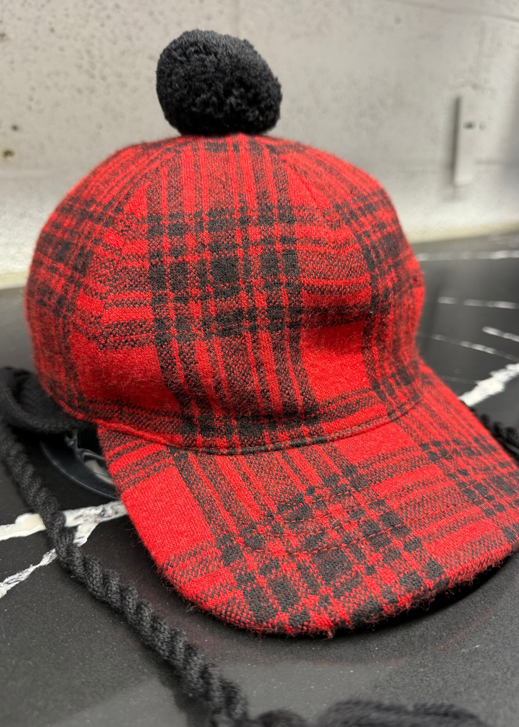 Gucci Red Ear Flap Plaid Hat