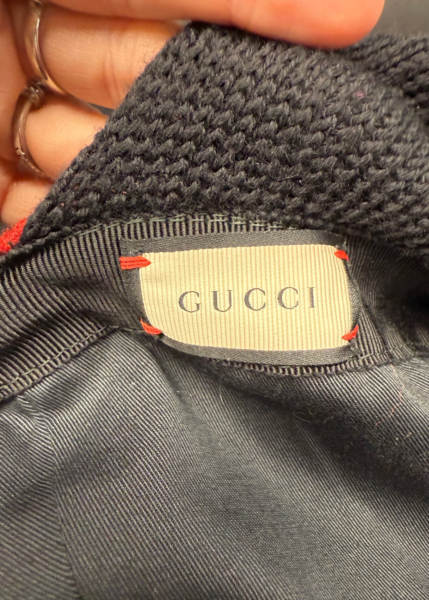 Gucci Red Ear Flap Plaid Hat