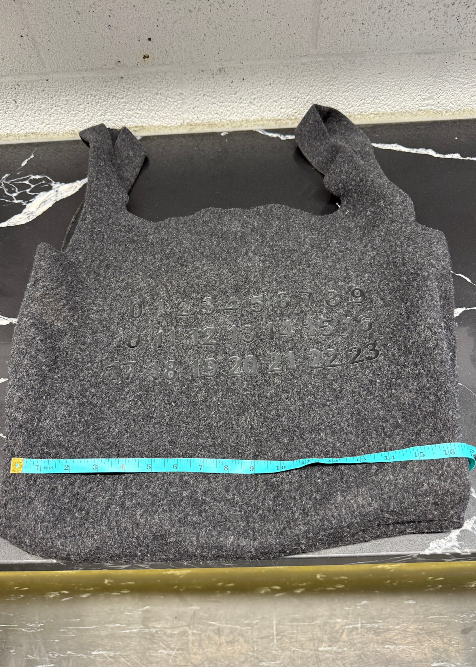Margiela Dark Grey Wool Shopper