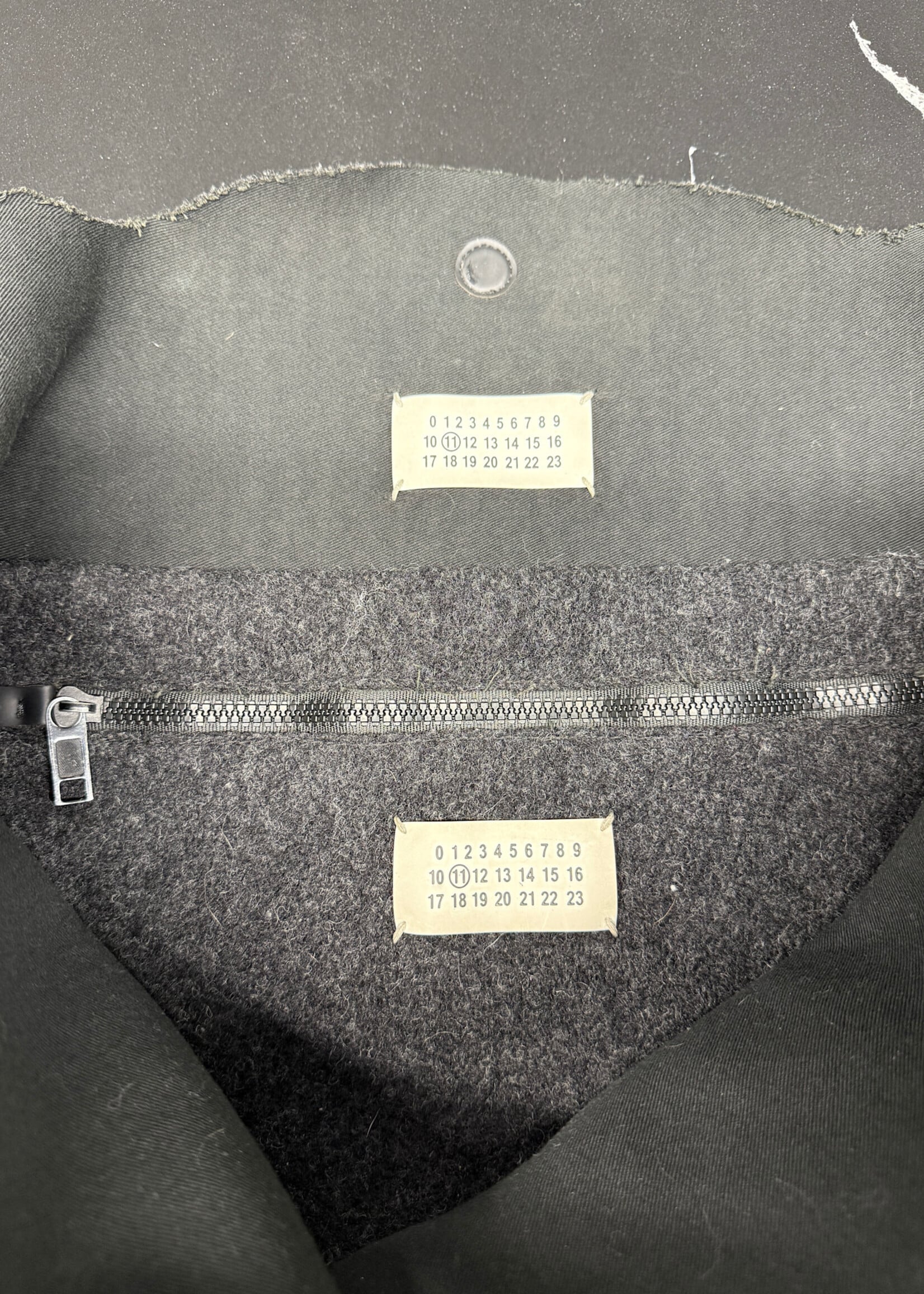 Margiela Dark Grey Wool Shopper