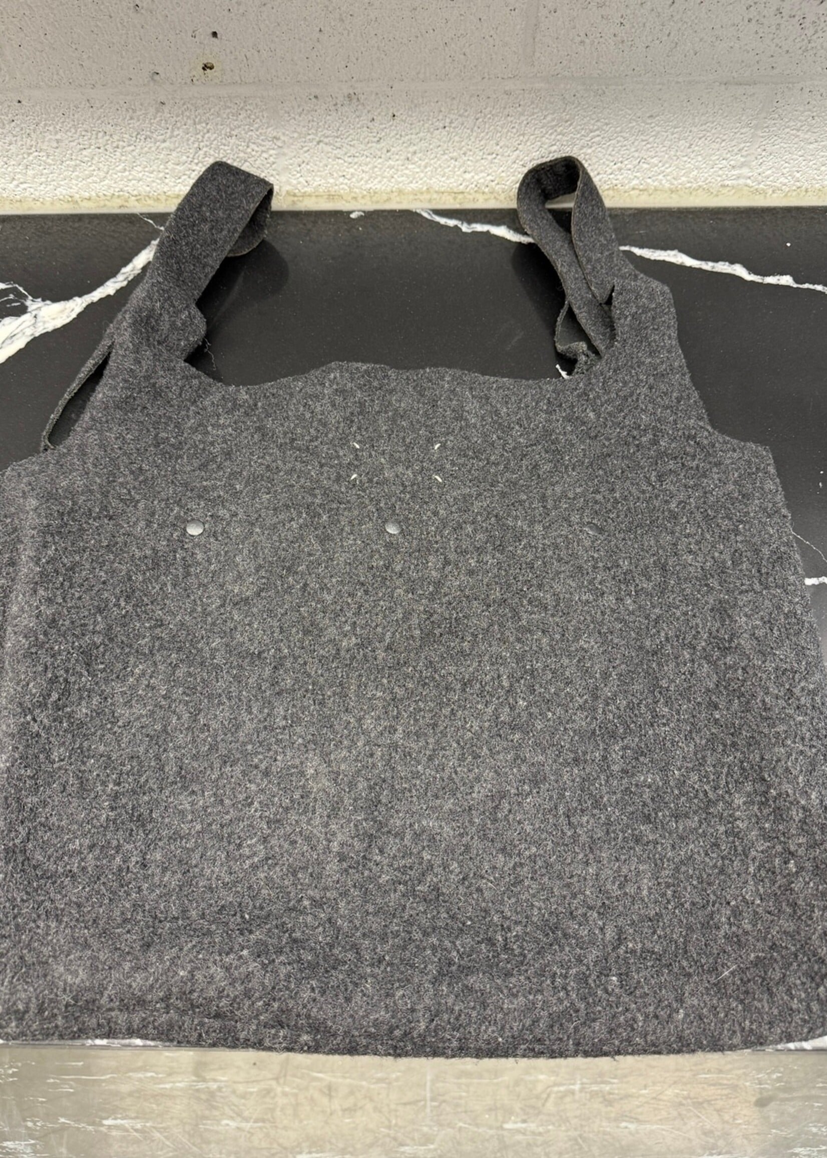 Margiela Dark Grey Wool Shopper
