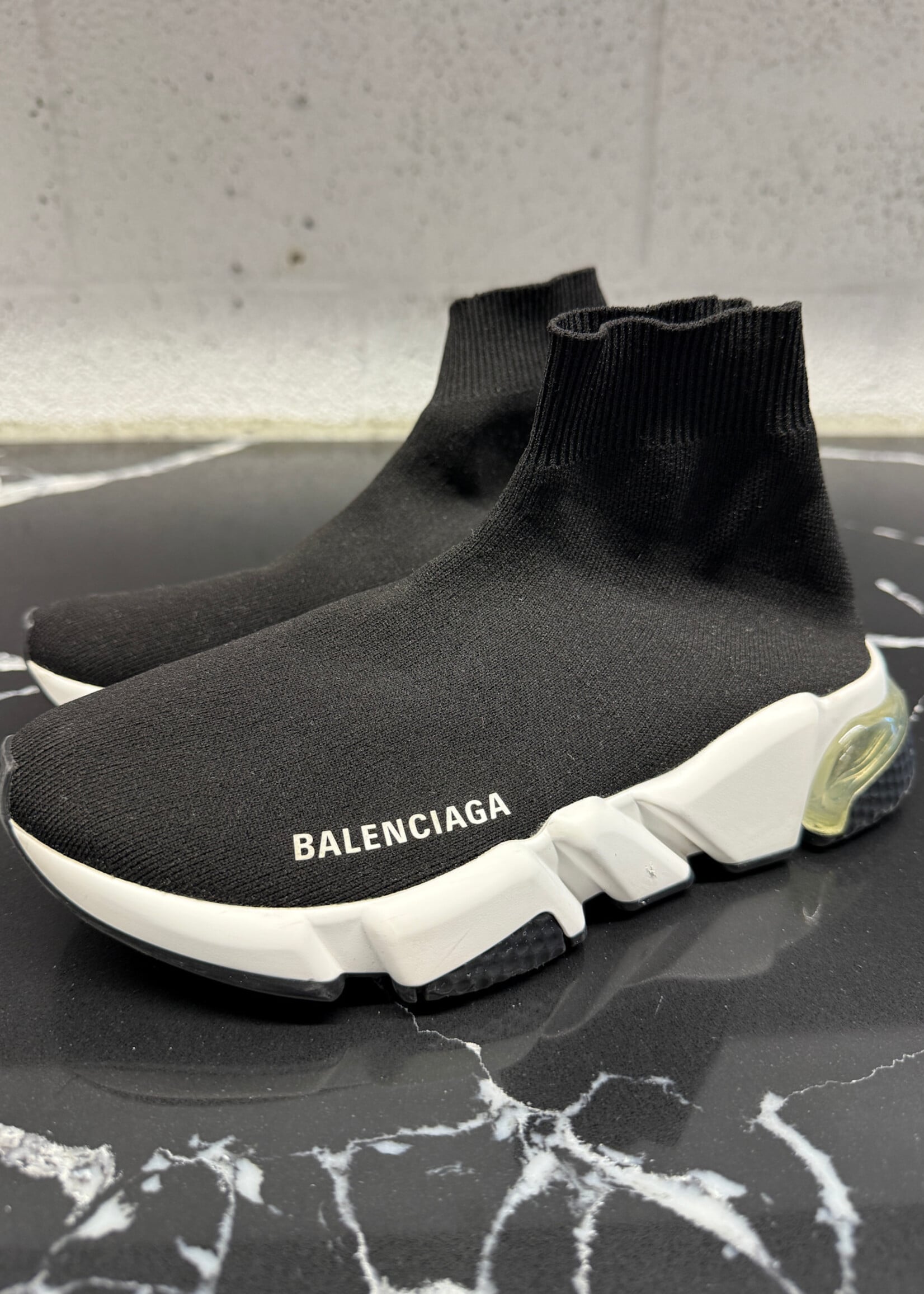 Balenciaga Black White Sock Sneakers 5 Fem