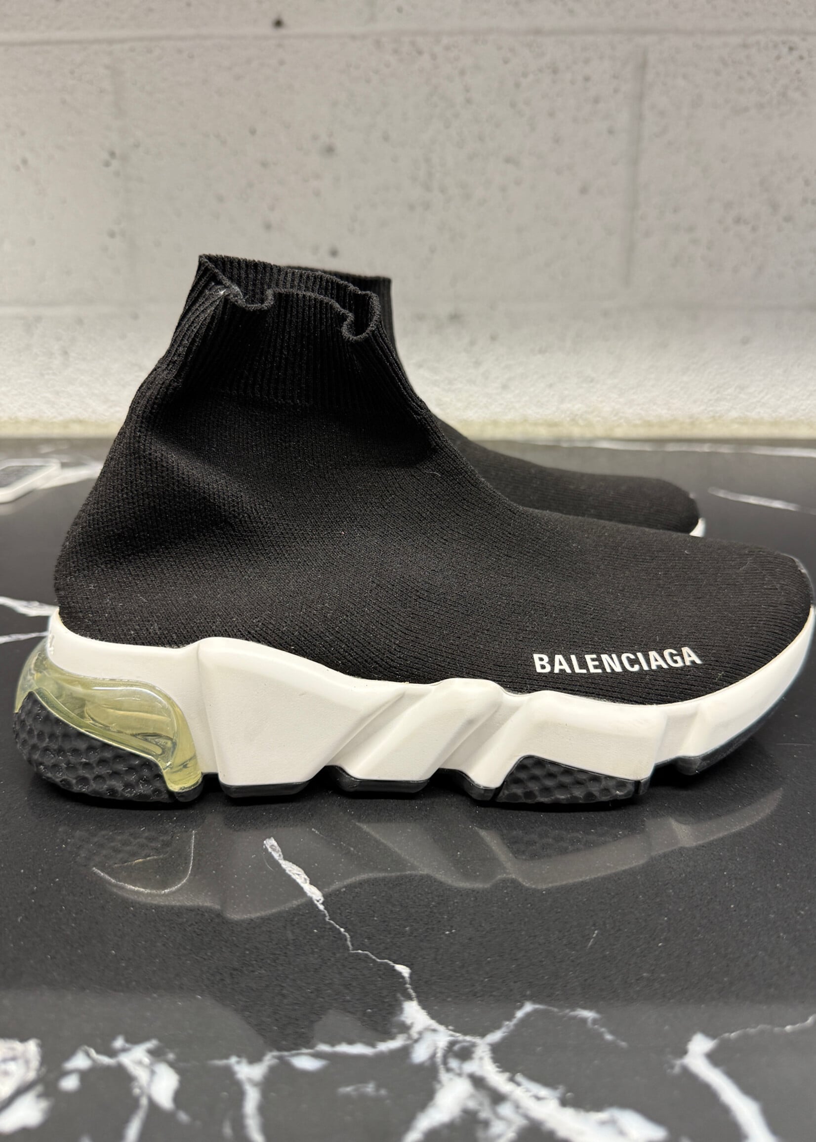 Balenciaga Black White Sock Sneakers 5 Fem