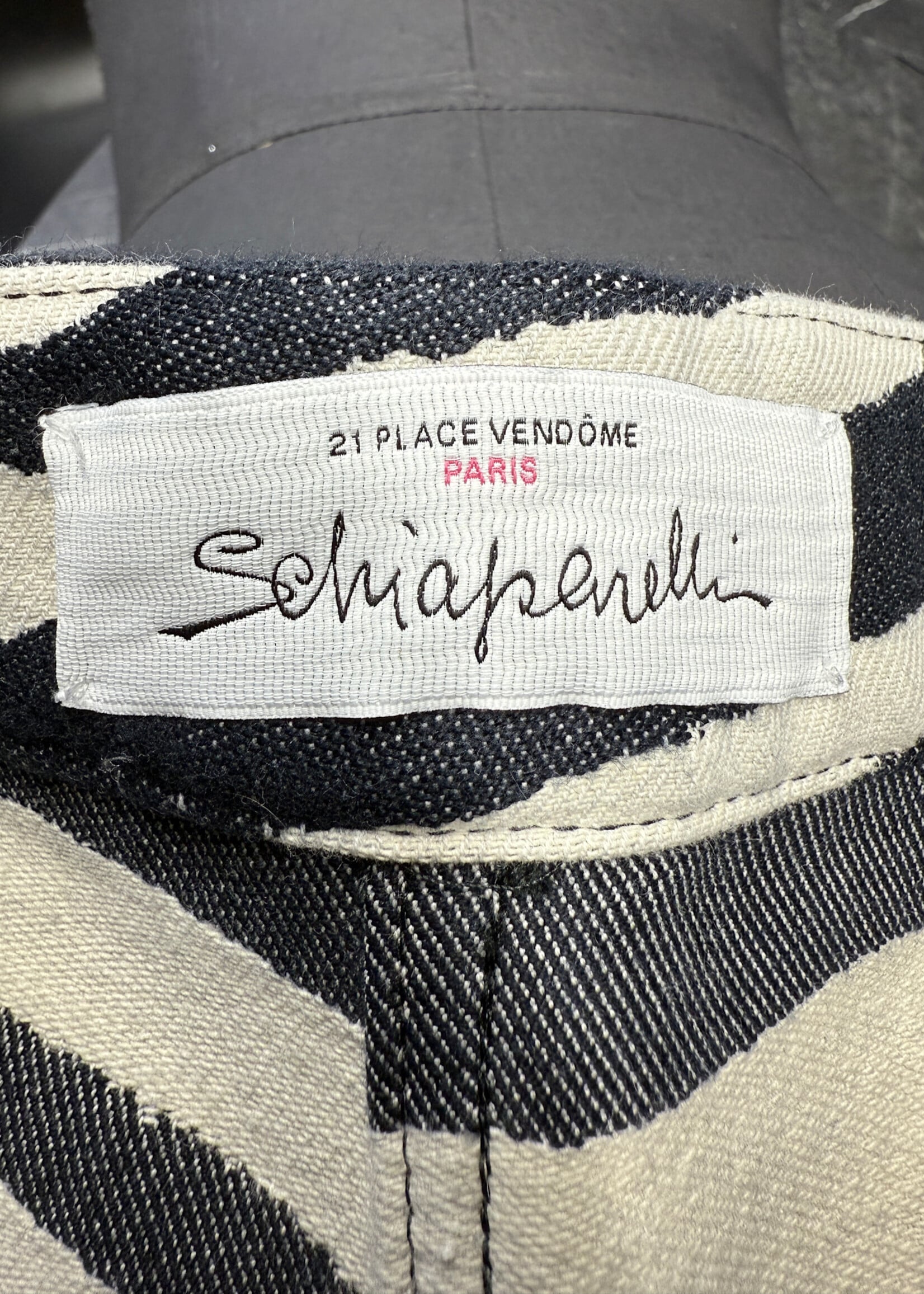 Schiaparelli SS/25 Zebra Print Double Knee Pants 34”