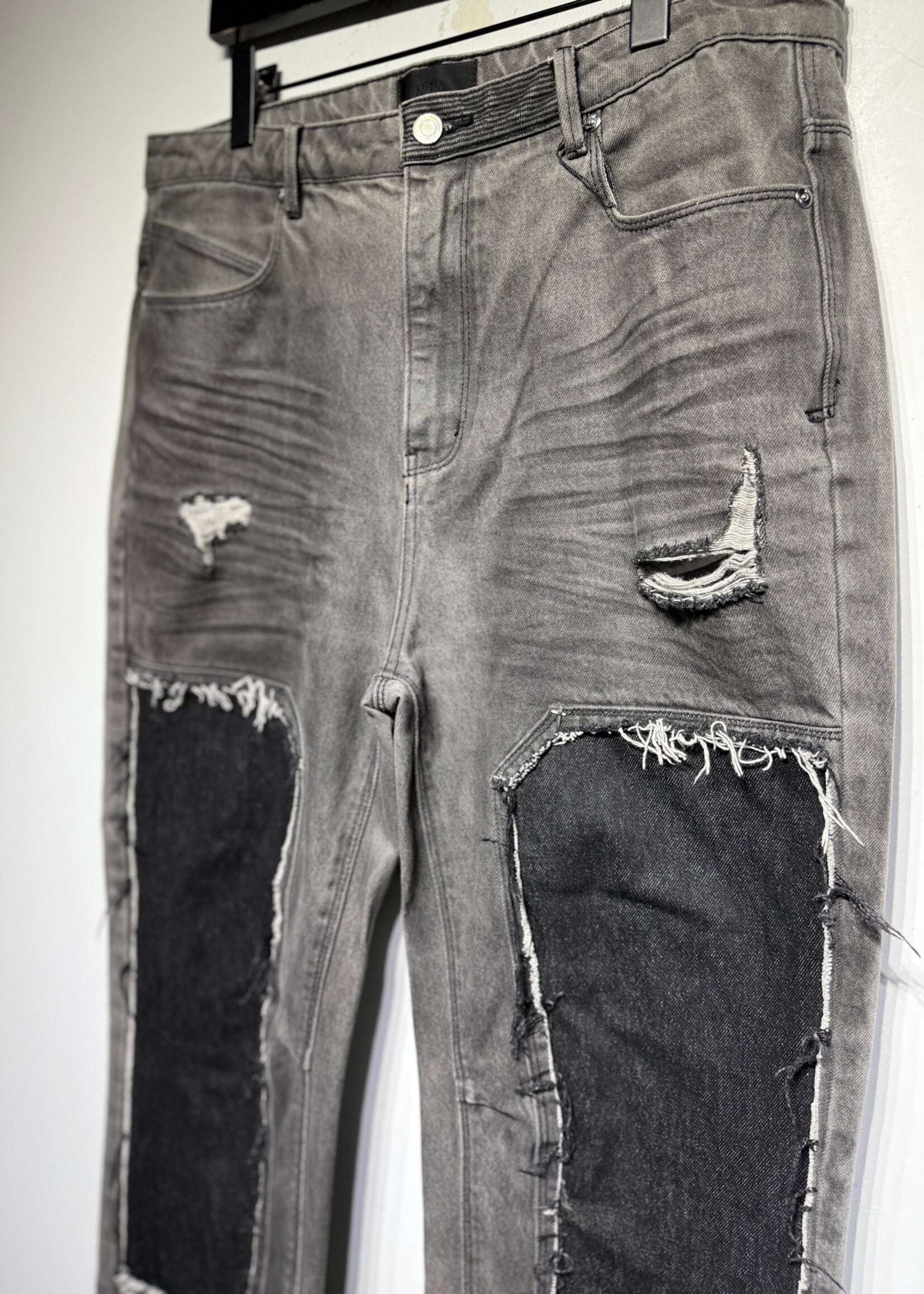 RTA Distressed Grey Double Knees Masc 36