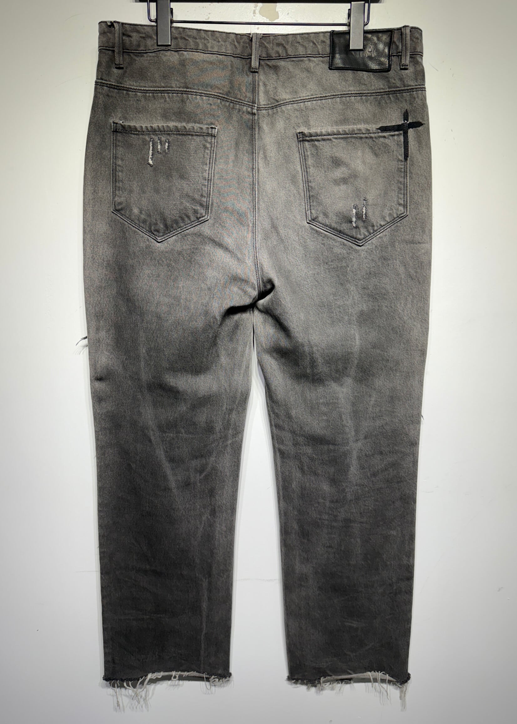 RTA Distressed Grey Double Knees Masc 36