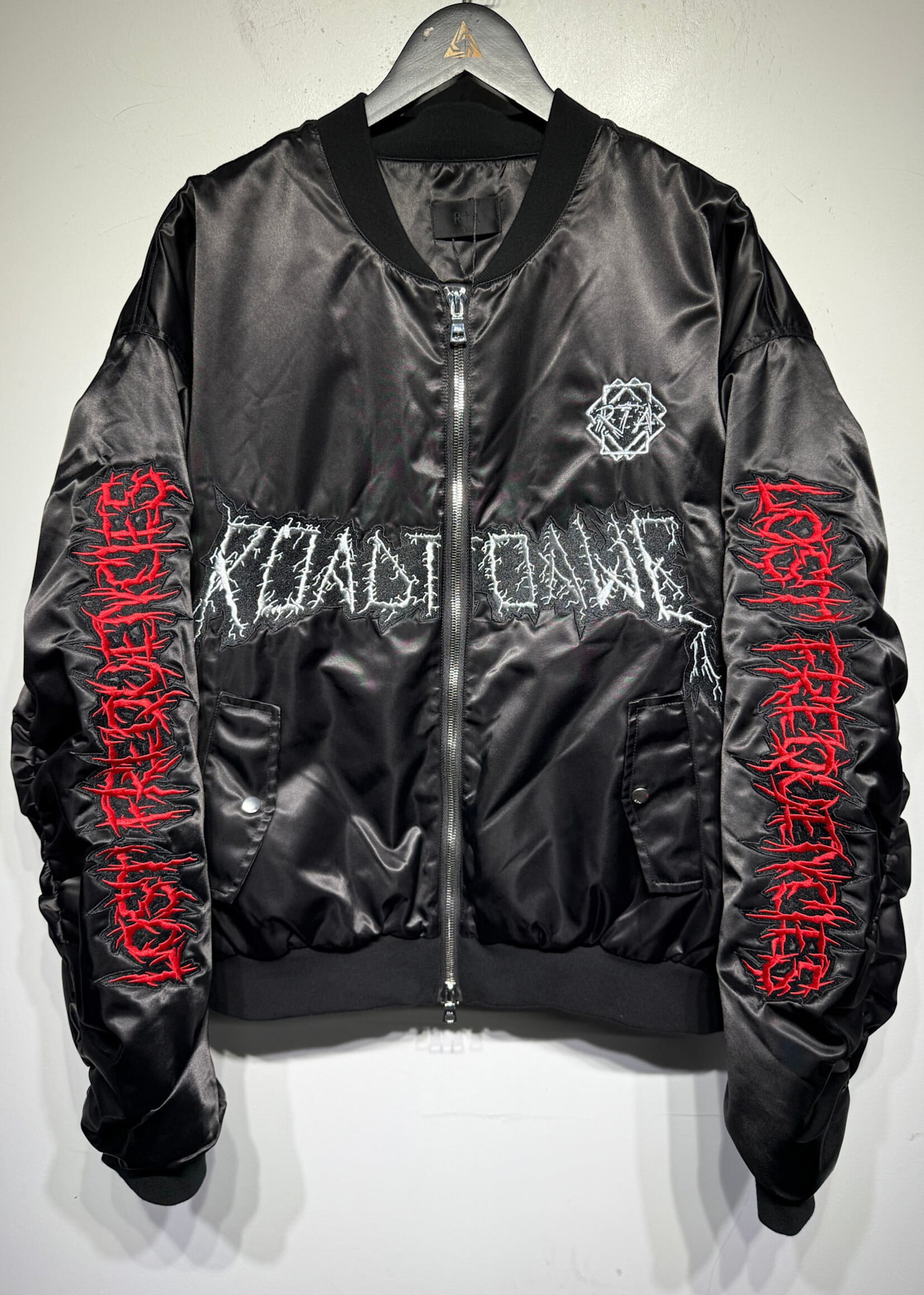 RTA Black Bomber Jacket Masc XL