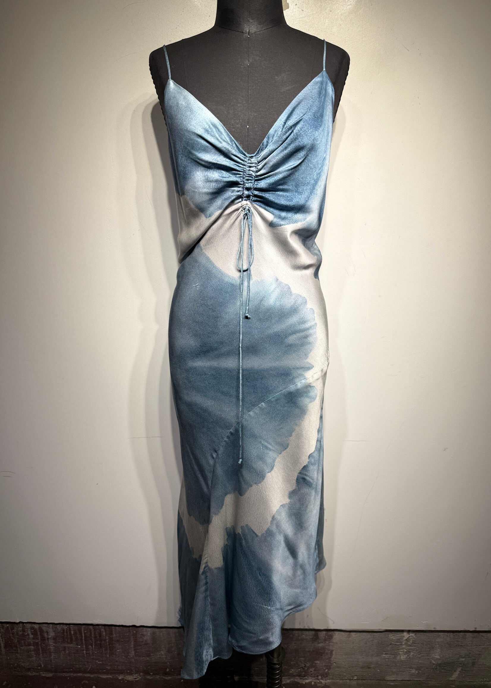 NWT All Saints Alexia Silk Blend Midi Dress 10