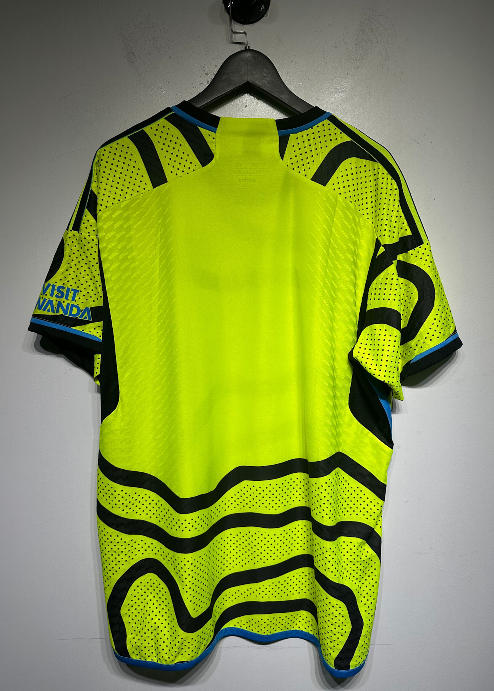 Adidas Arsenal Lime Green Blue Jersey XXL