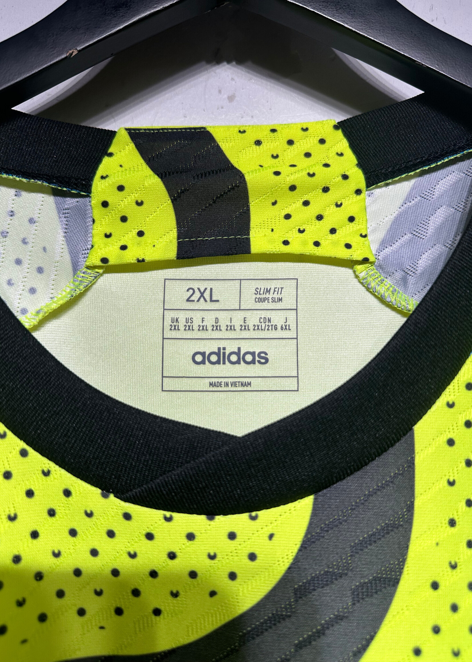 Adidas Arsenal Lime Green Blue Jersey XXL